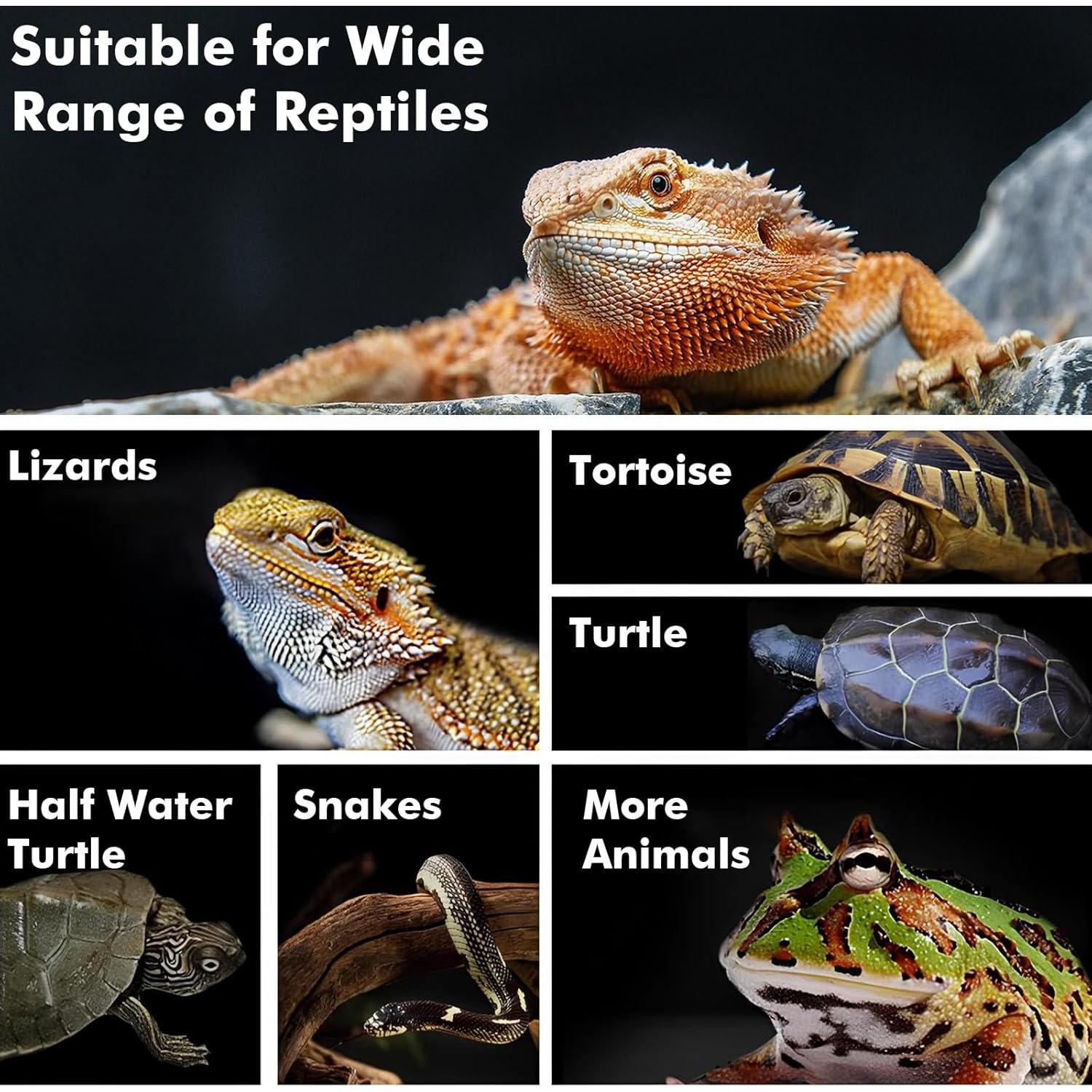 Lámpara de Calor UVA 100W Yunchy para Reptiles 2 Paquete