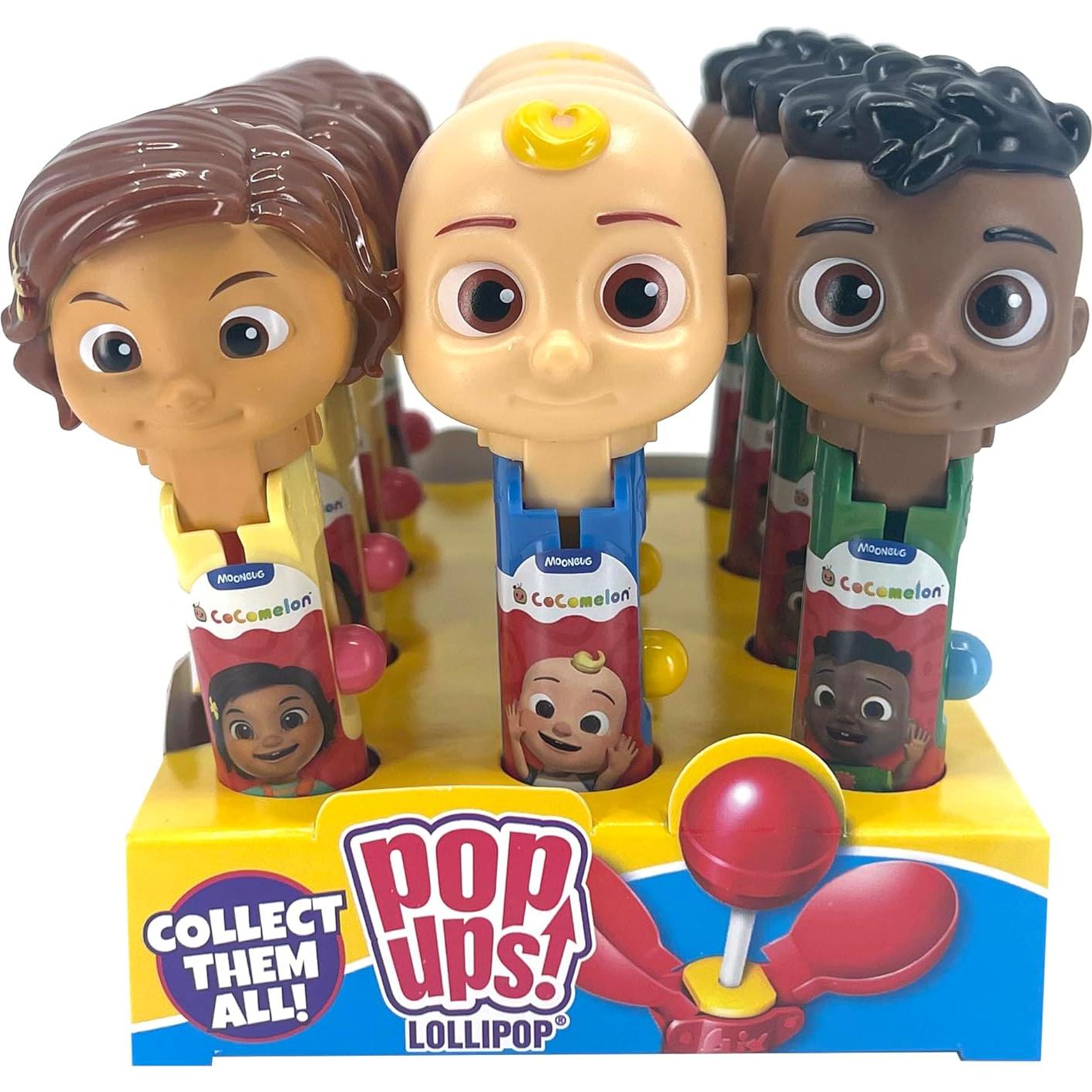 Soportes Chupa Chups Cocomelon - Set de 12 - Nina, JJ y Cody