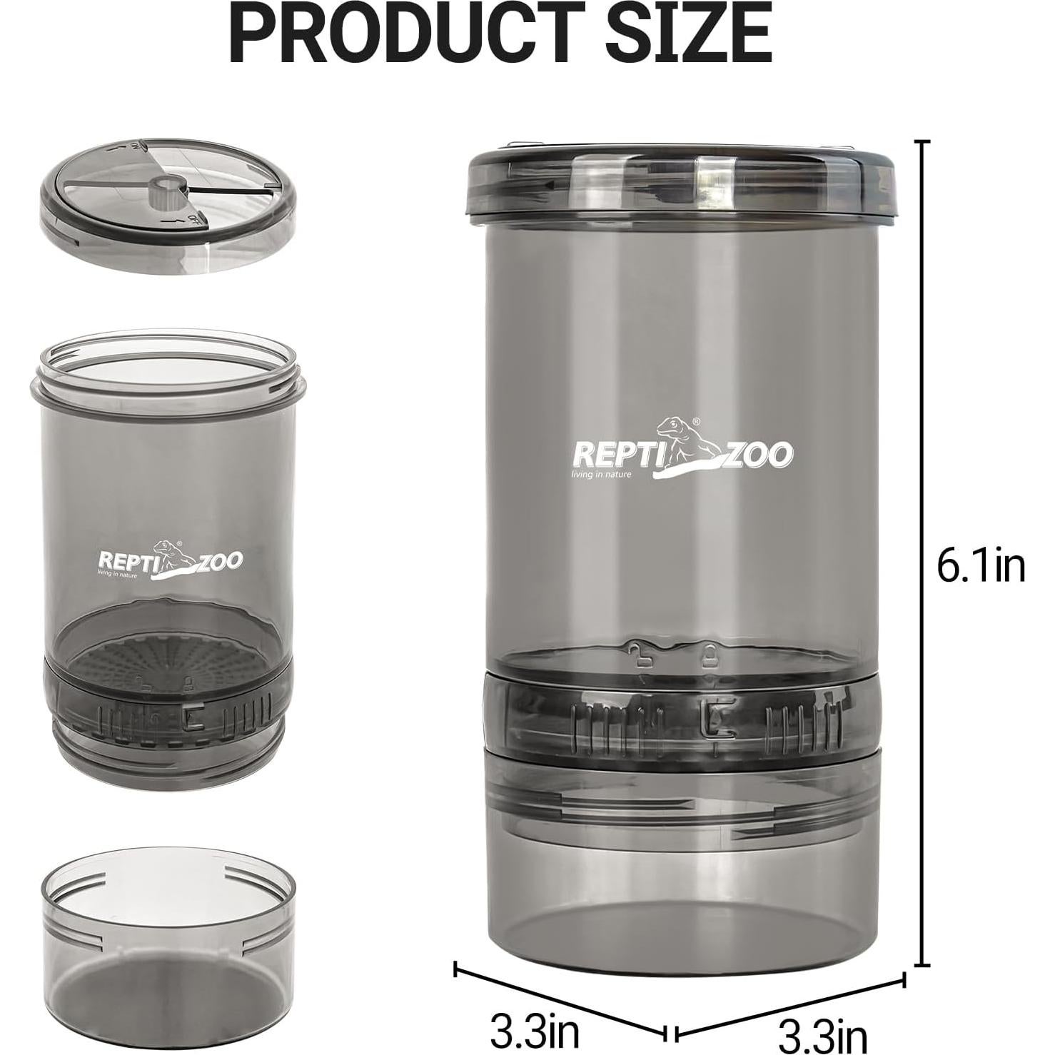 Dispensador de Grillos Reptiles REPTI ZOO con Mezcla de Calcio