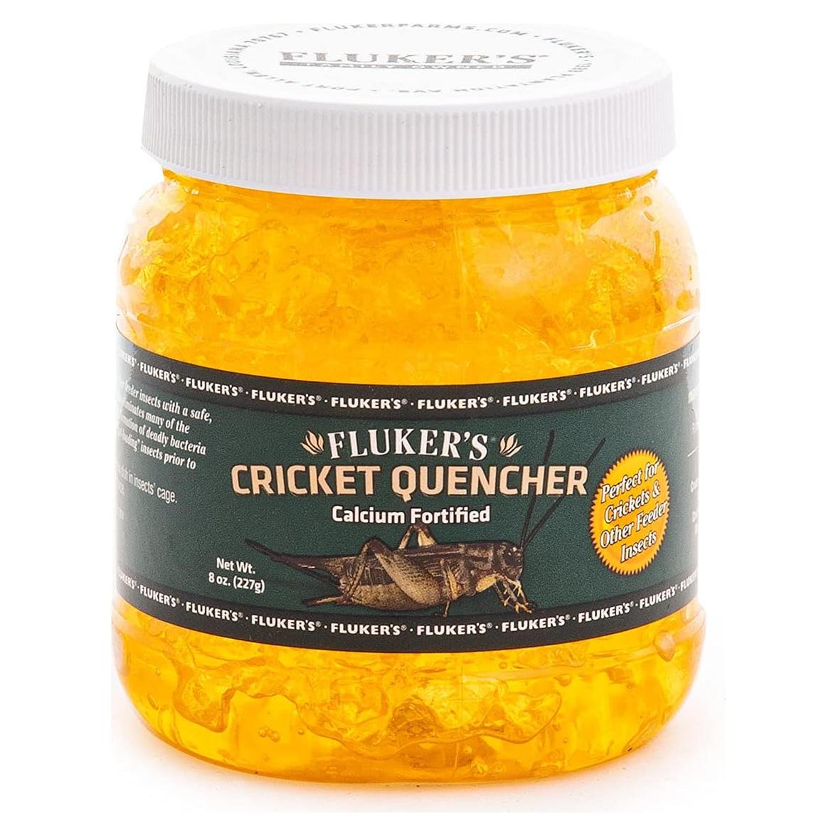 Fluker's Cricket Quencher Calcium Fortified, Easy to Use Gel Formula, 8 oz
