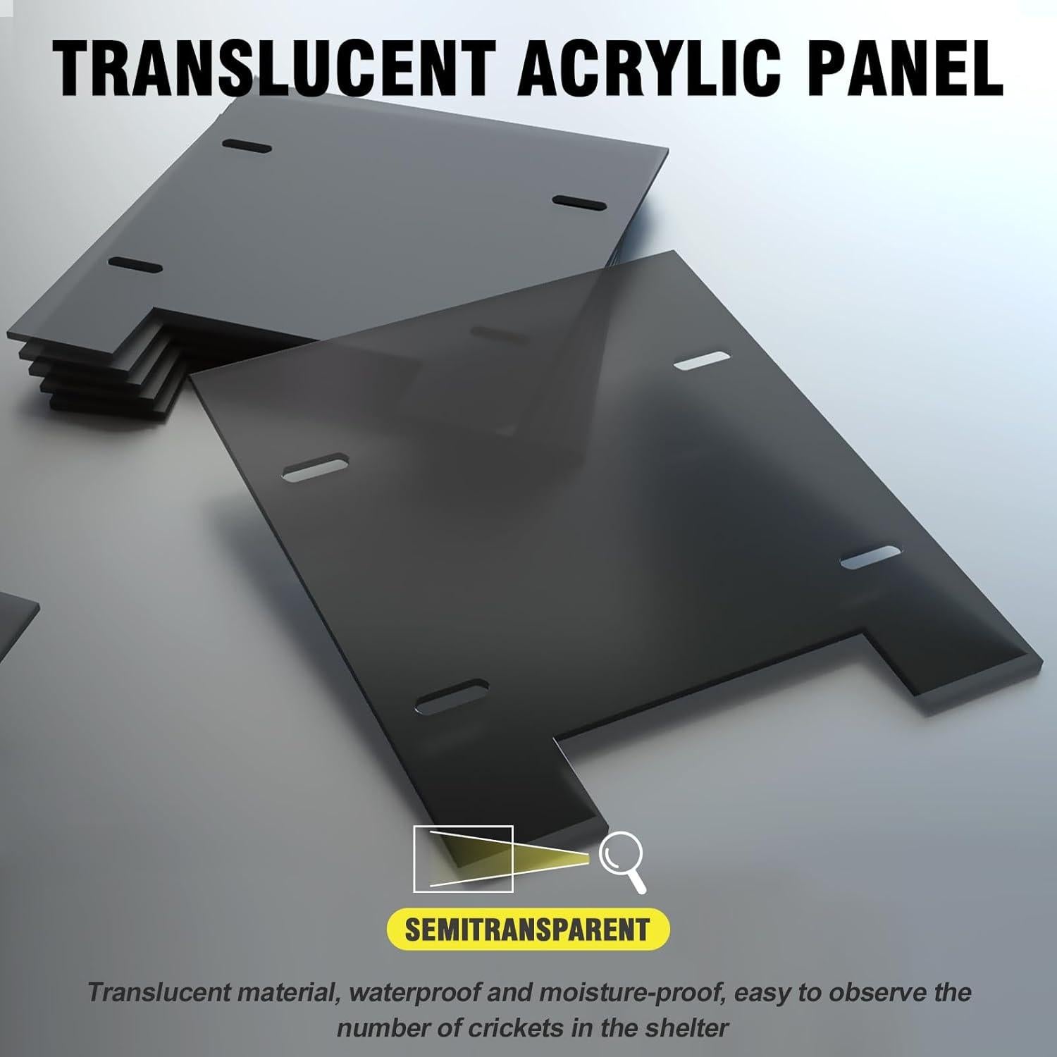 Habitáculo Acrílico para Grillos SIKGFPN 21.1x15.2x17 cm