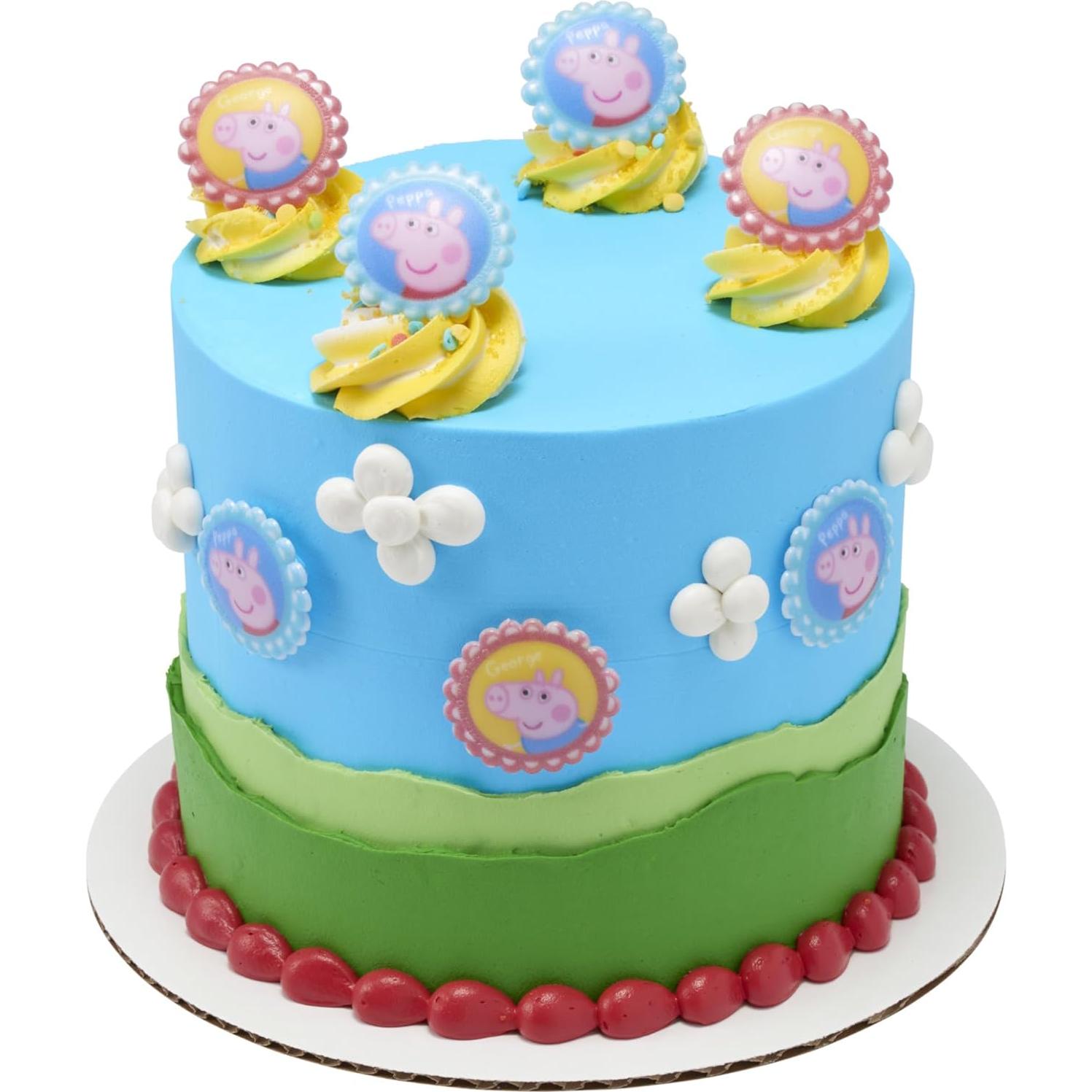 Anillos para Cupcakes Peppa Pig DecoPac - 24 Piezas