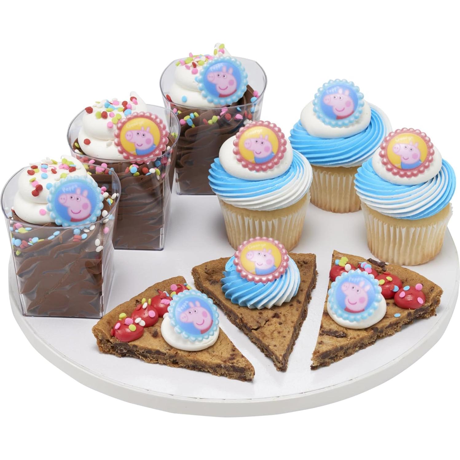 Anillos para Cupcakes Peppa Pig DecoPac - 24 Piezas