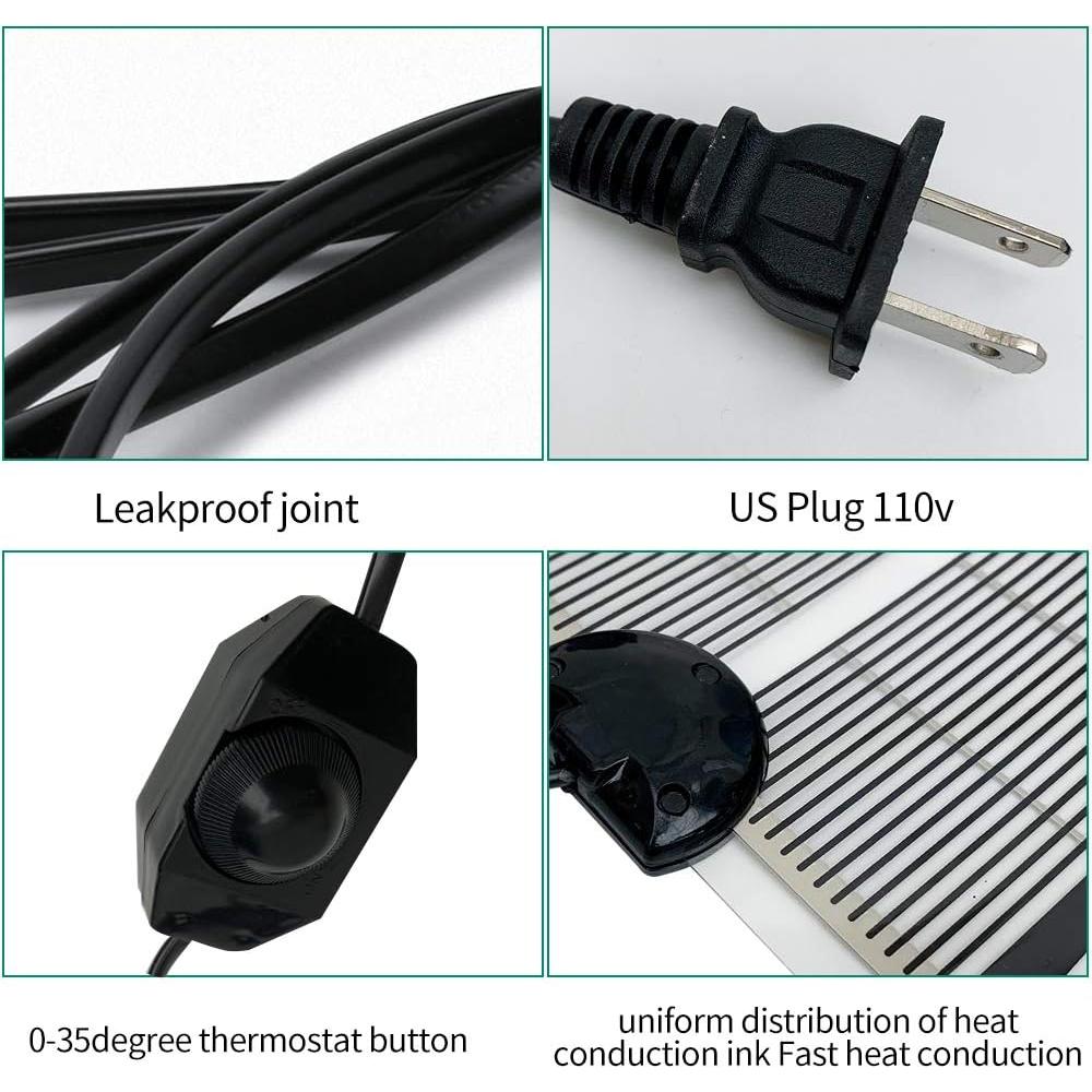 Almohadilla Térmica para Reptiles YOUMU 5W/15W/25W/35W Ajustable