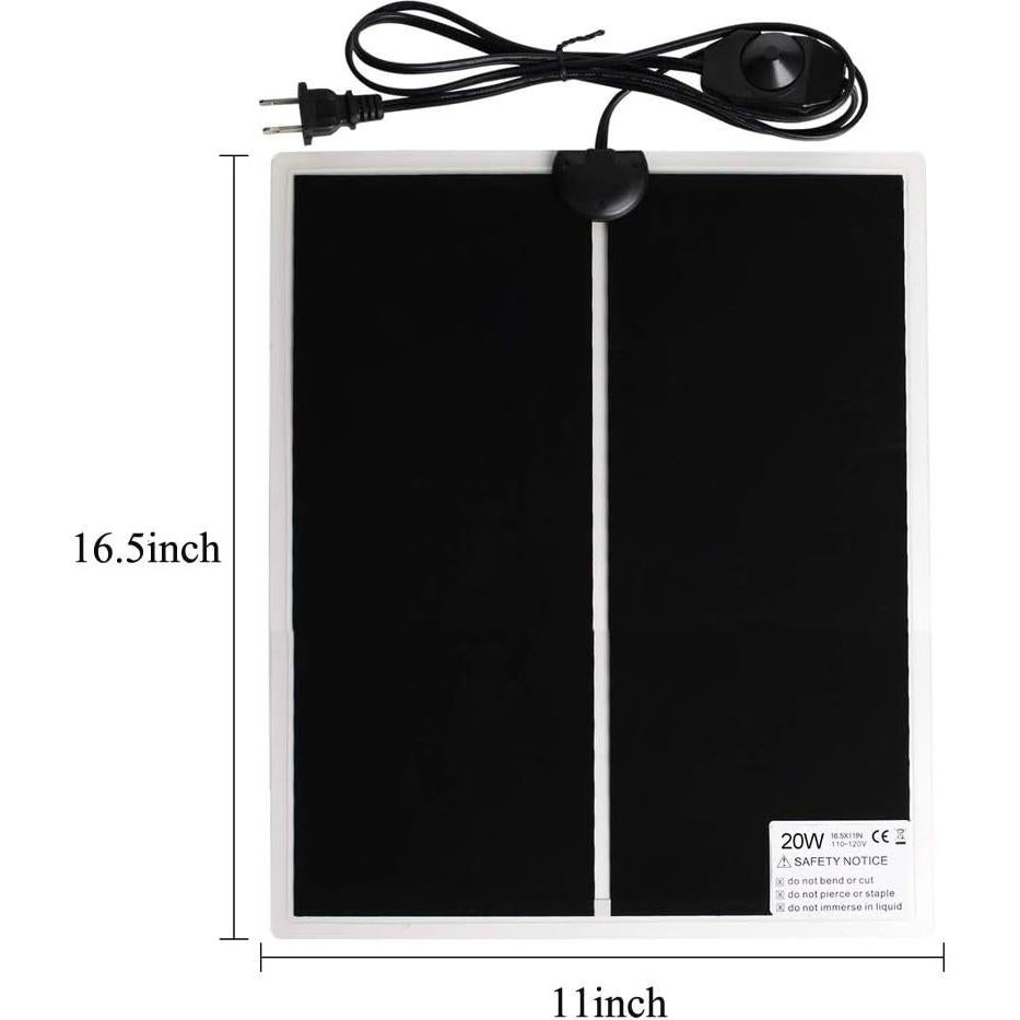 Almohadilla Térmica para Reptiles KABASI 20W 42x28cm Impermeable