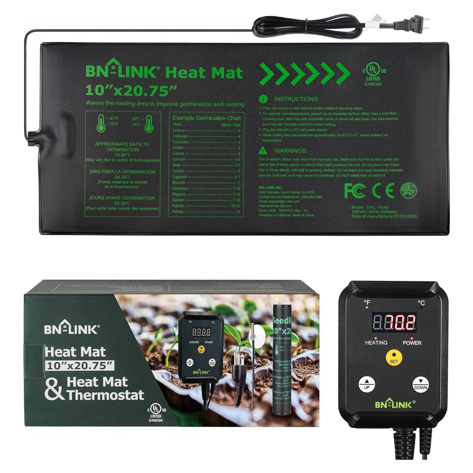 Alfombrilla Térmica BN-LINK 10" x 52.7cm con Termostato