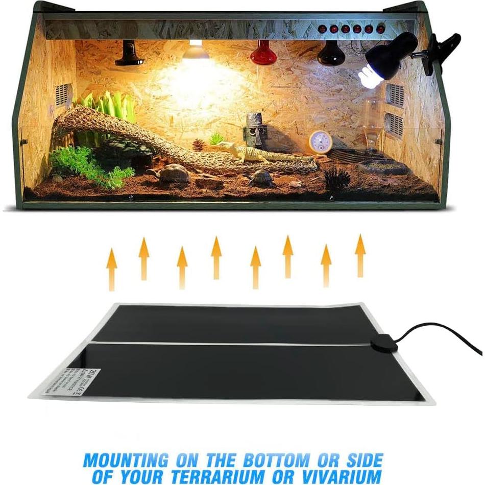 Alfombrilla Térmica para Reptiles FIPASEN 20W 27.94x42cm 2PCS