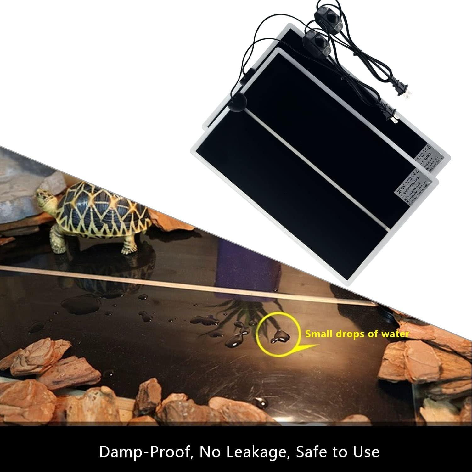 Alfombrilla Térmica para Reptiles FIPASEN 20W 27.94x42cm 2PCS