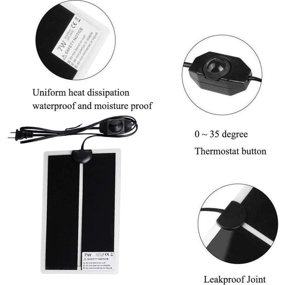 Almohadilla Térmica PeSandy 7W para Reptiles 27.94x15.24cm