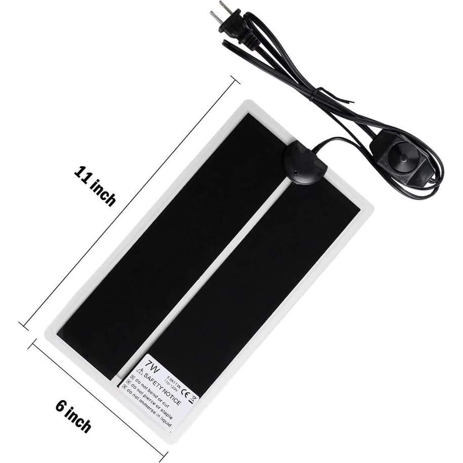 Almohadilla Térmica para Reptiles KABASI 2PCS 7W Impermeable