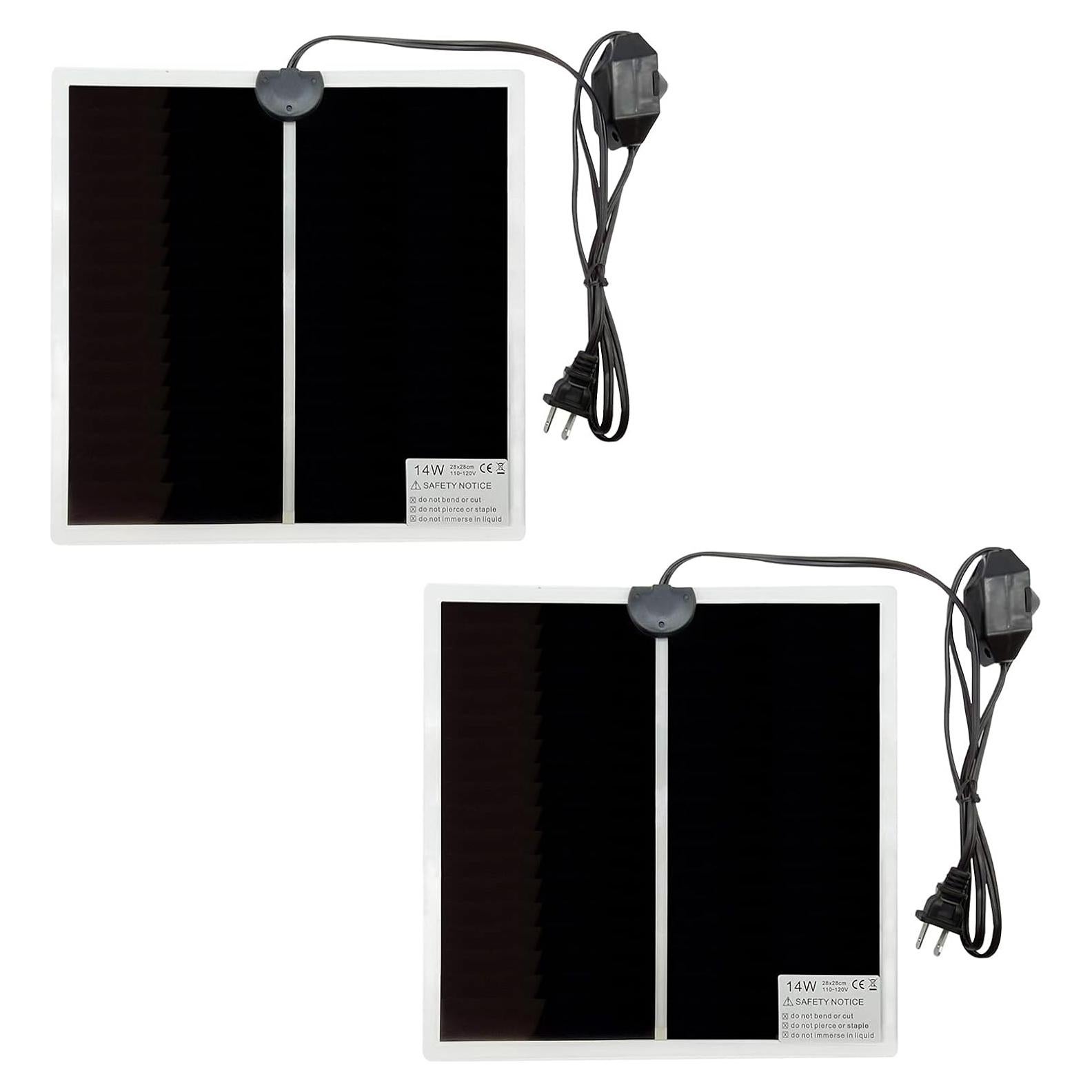 Almohadilla Térmica para Reptiles Hamiledyi 14W 28x28 cm 2 PCS