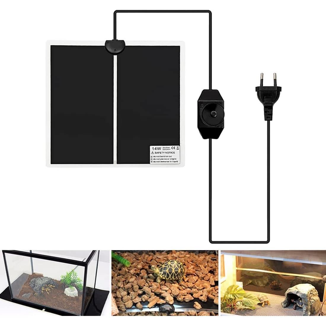 Almohadilla Térmica para Reptiles Hamiledyi 14W 28x28 cm 2 PCS