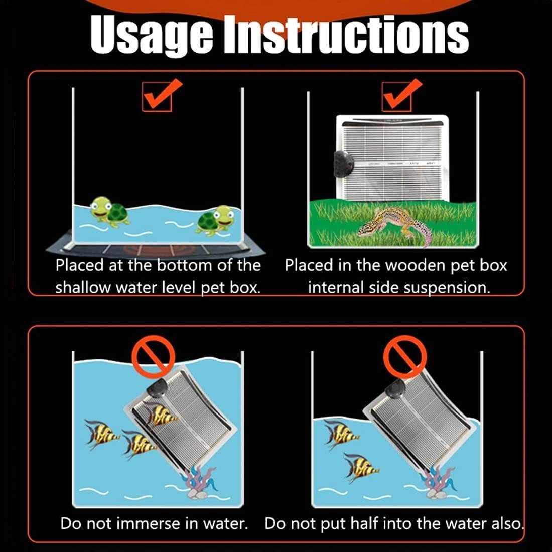 Almohadilla Térmica para Reptiles Hamiledyi 14W 28x28 cm 2 PCS