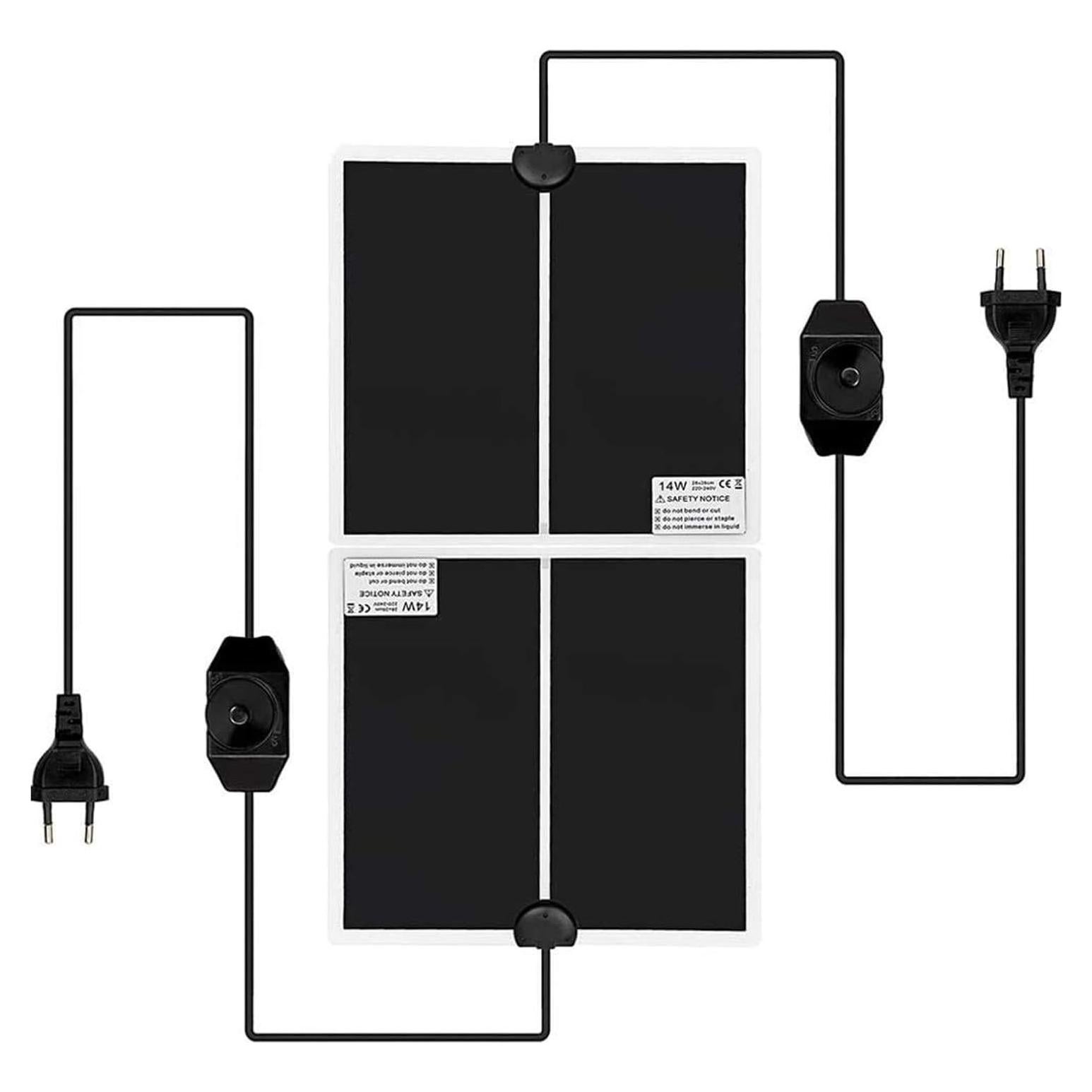 Almohadillas Térmicas para Reptiles Tfwadmx - 28x28 cm, 2 Pzas