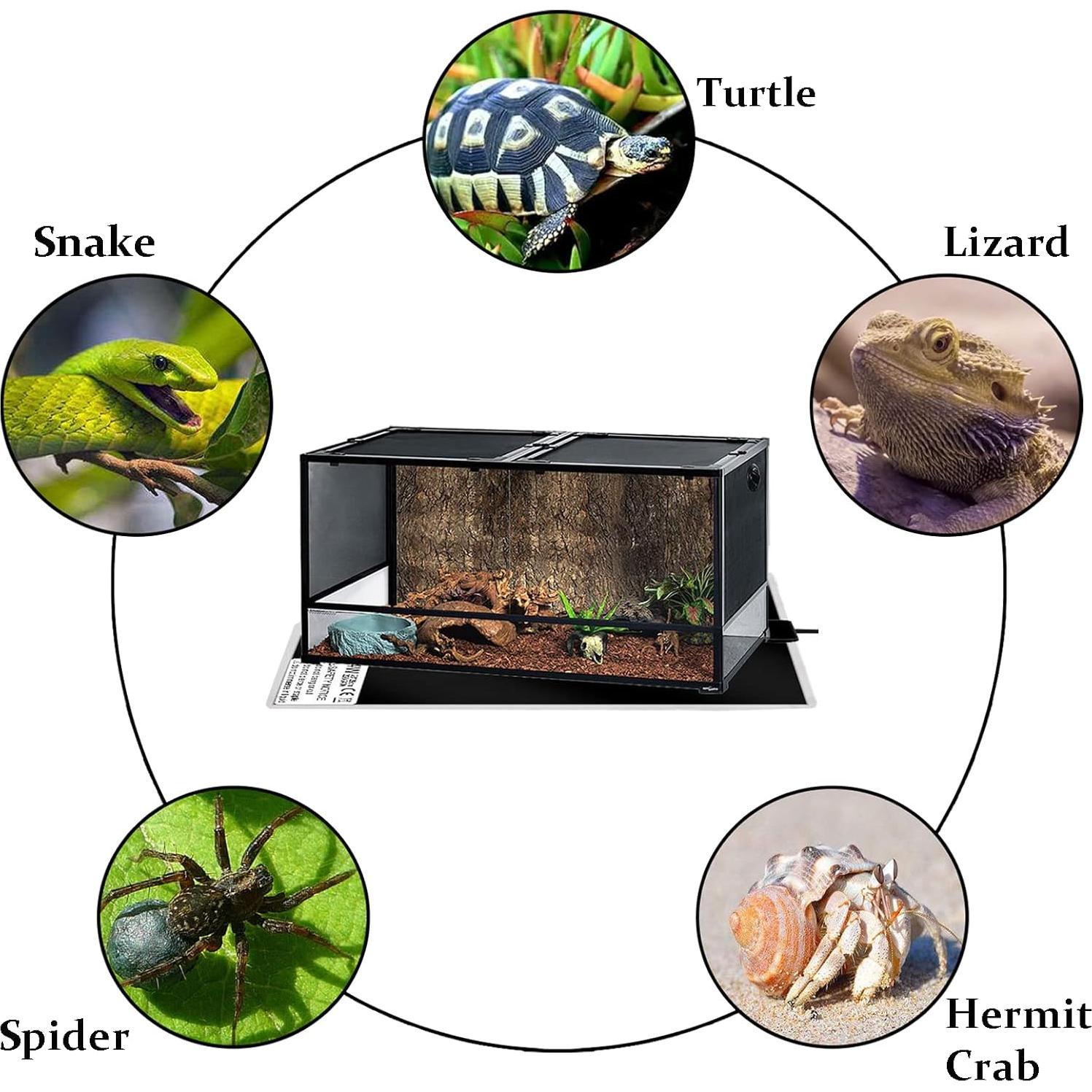 Almohadillas Térmicas para Reptiles Tfwadmx - 28x28 cm, 2 Pzas