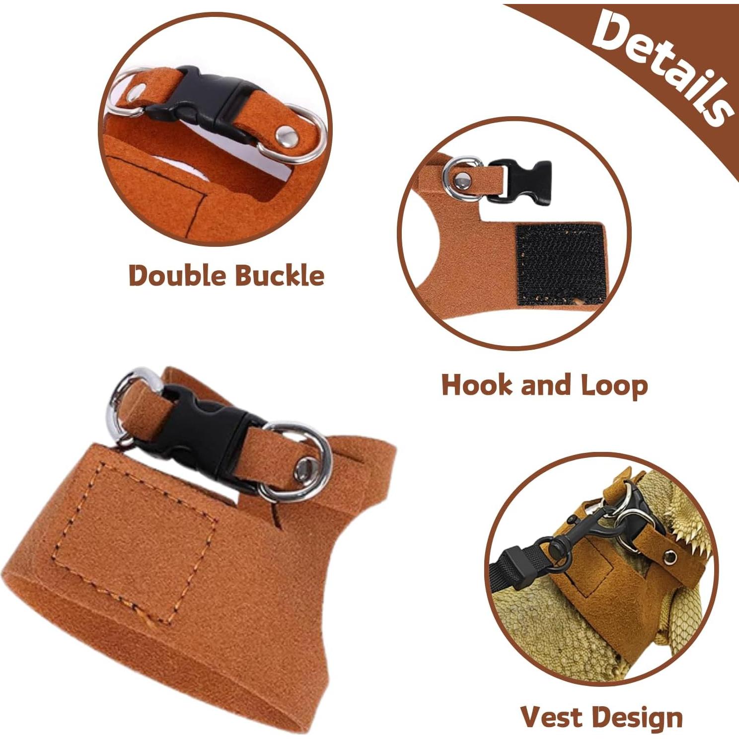 Juego de Arnés y Correa SEZDEKI para Dragón Barbudo - 3 Tamaños Ajustables