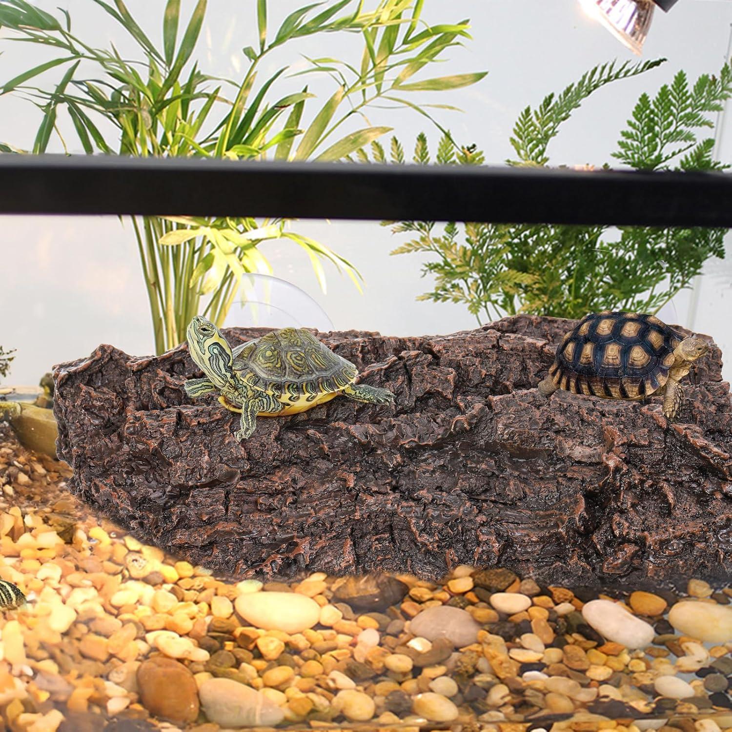 Plataforma de Sol ZENFUN para Tortugas y Reptiles - Resina Natural