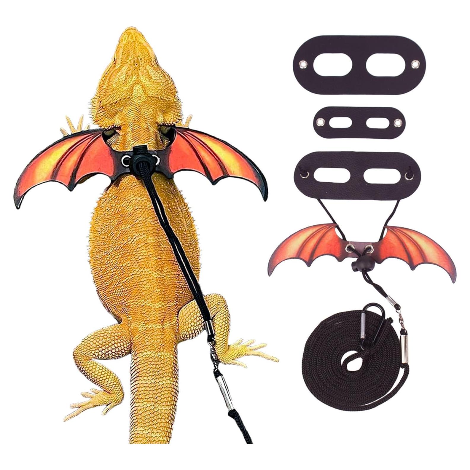 Arnés y Correa Ajustable para Lagarto Dragón Barbudo ADOGGYGO
