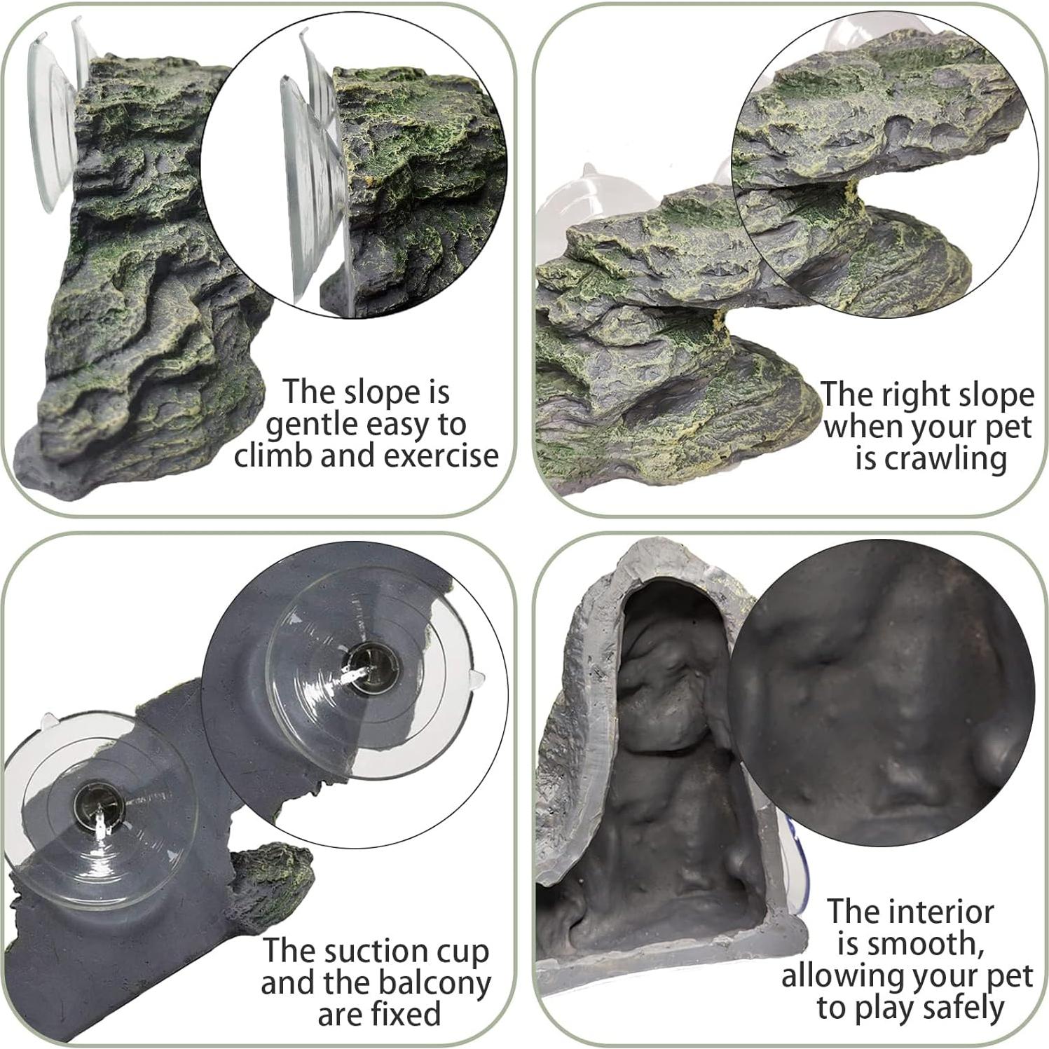 Plataforma de Sol para Tortugas Kathson - Rampa Escalonada Mediana