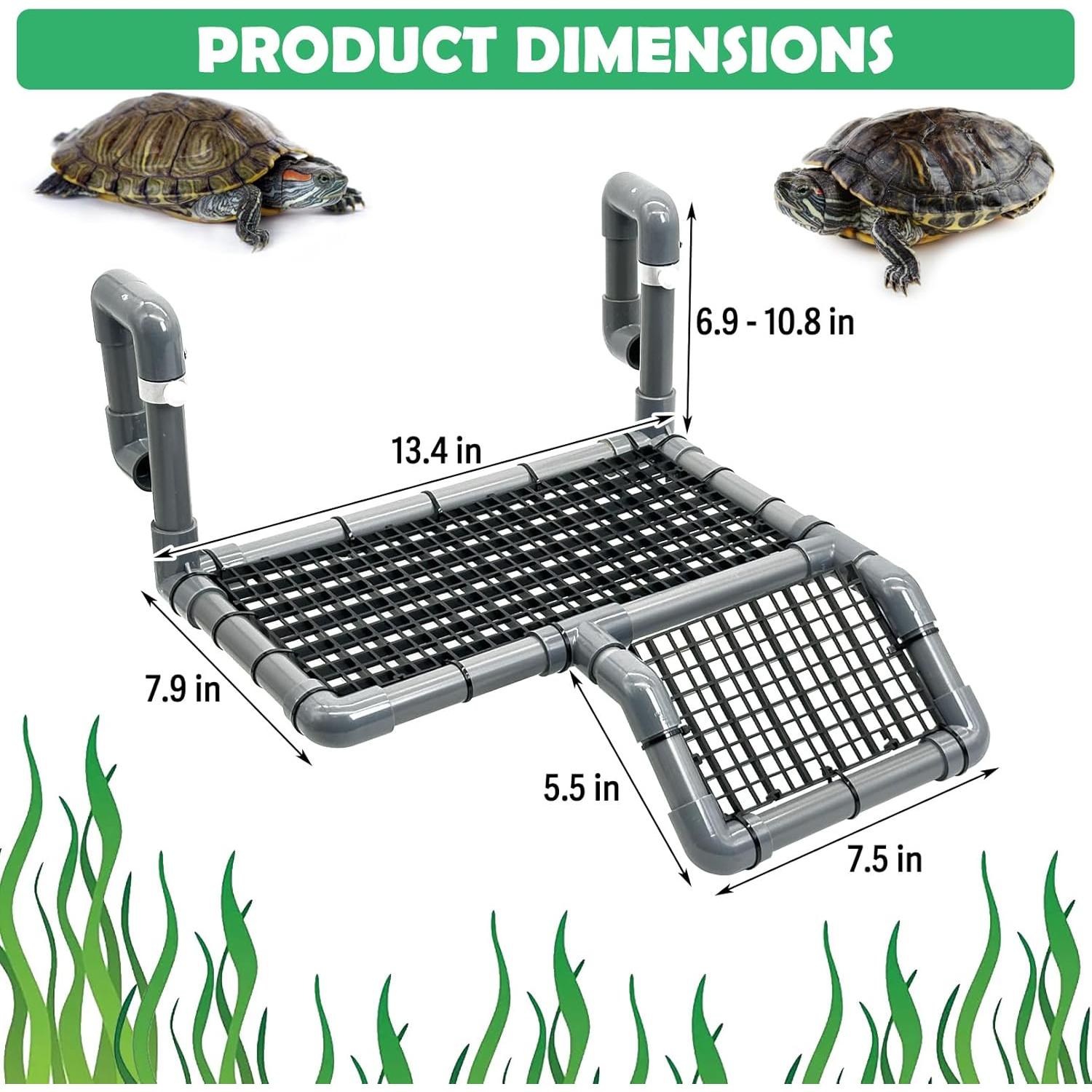 Plataforma de Sol para Tortugas Fhiny 34x20cm Ajustable