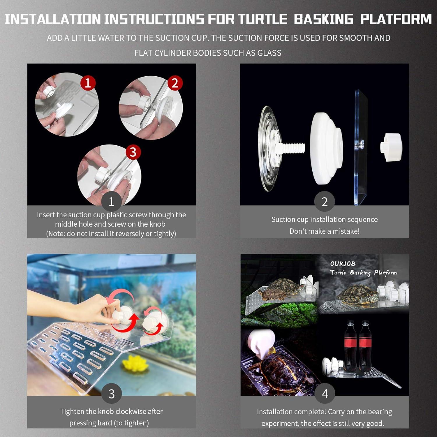 Plataforma para tomar el sol de tortugas Ourjob 24x20cm