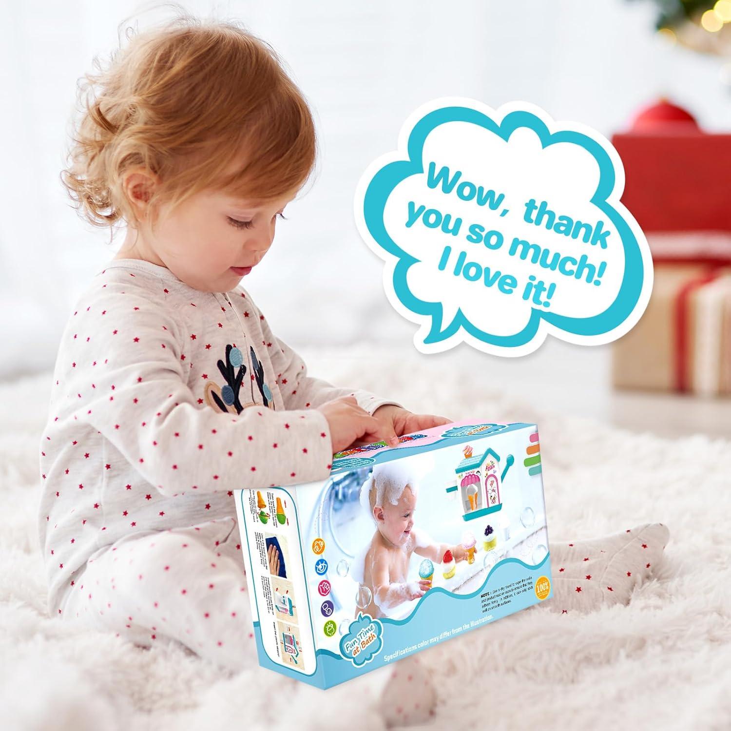 Juguete de Baño Gretex Helado de Burbujas Azul 28.5x15.8cm