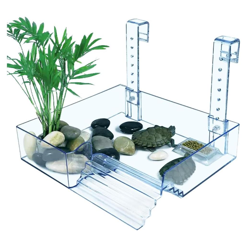 Plataforma de Acrílico Colgante La La Pet para Tortugas 22.5x21cm