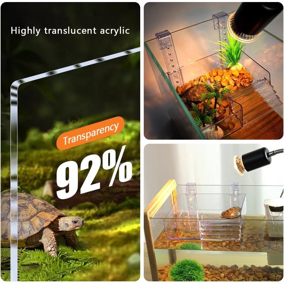 Plataforma de Acrílico Colgante La La Pet para Tortugas 22.5x21cm