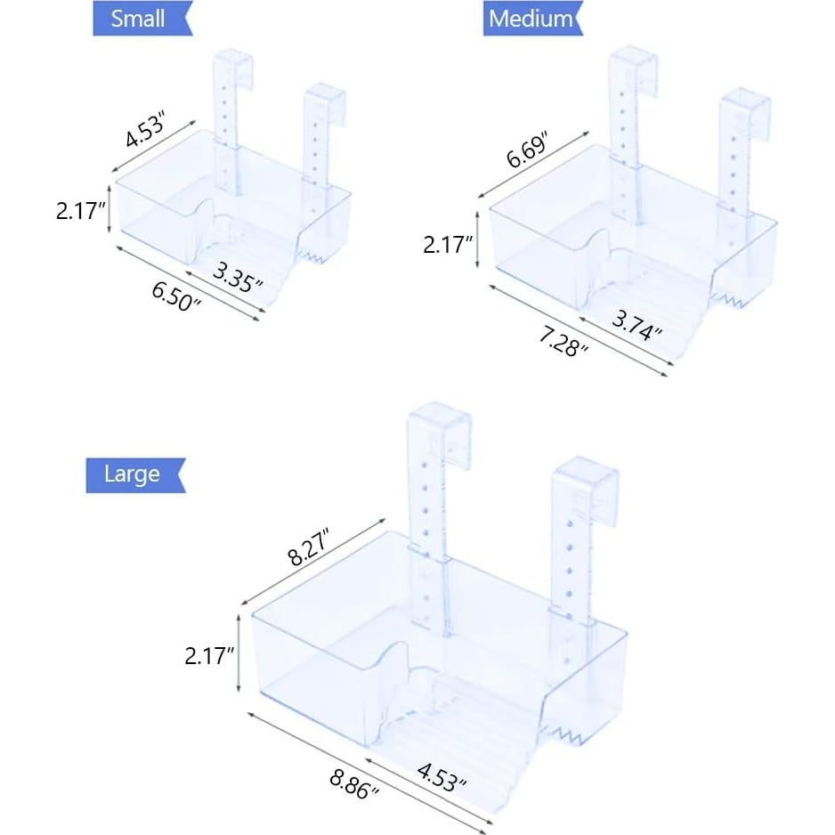 Plataforma de Acrílico Colgante La La Pet para Tortugas 22.5x21cm