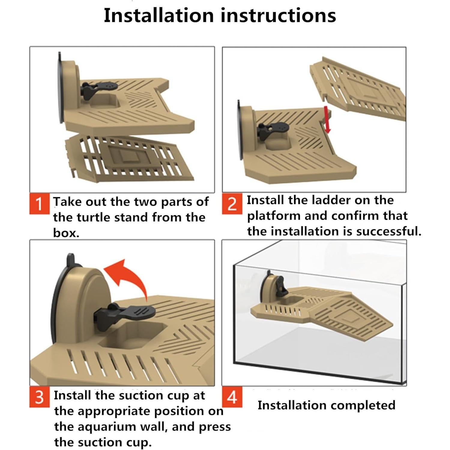 Plataforma de descanso para tortugas Alfyng L 22.95x20.99cm