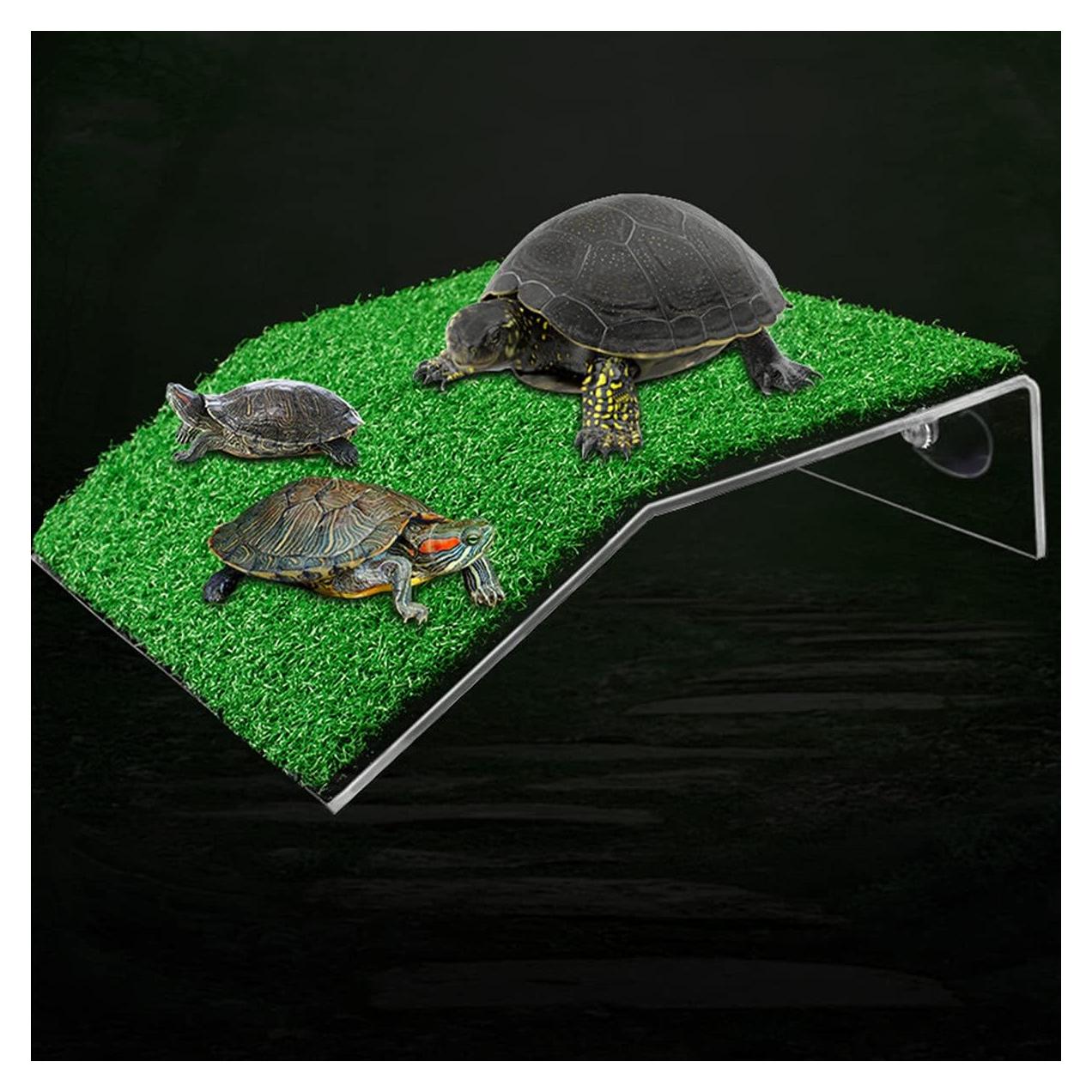 Plataforma de Sol para Tortugas DoubleWood Grande - Rampa Acuario