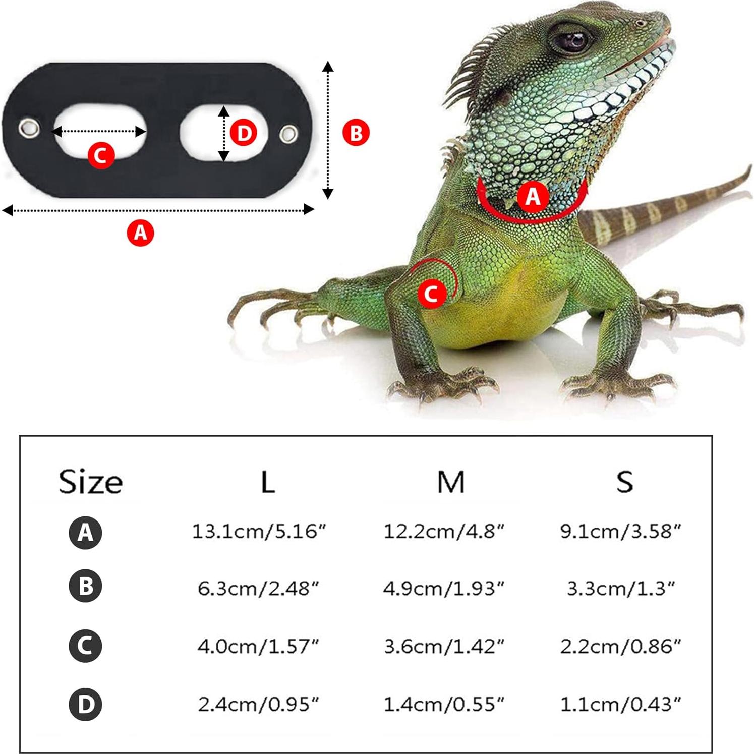 Arnés y Correa de Cuero Suave AIITLE - 3 Tamaños para Reptiles