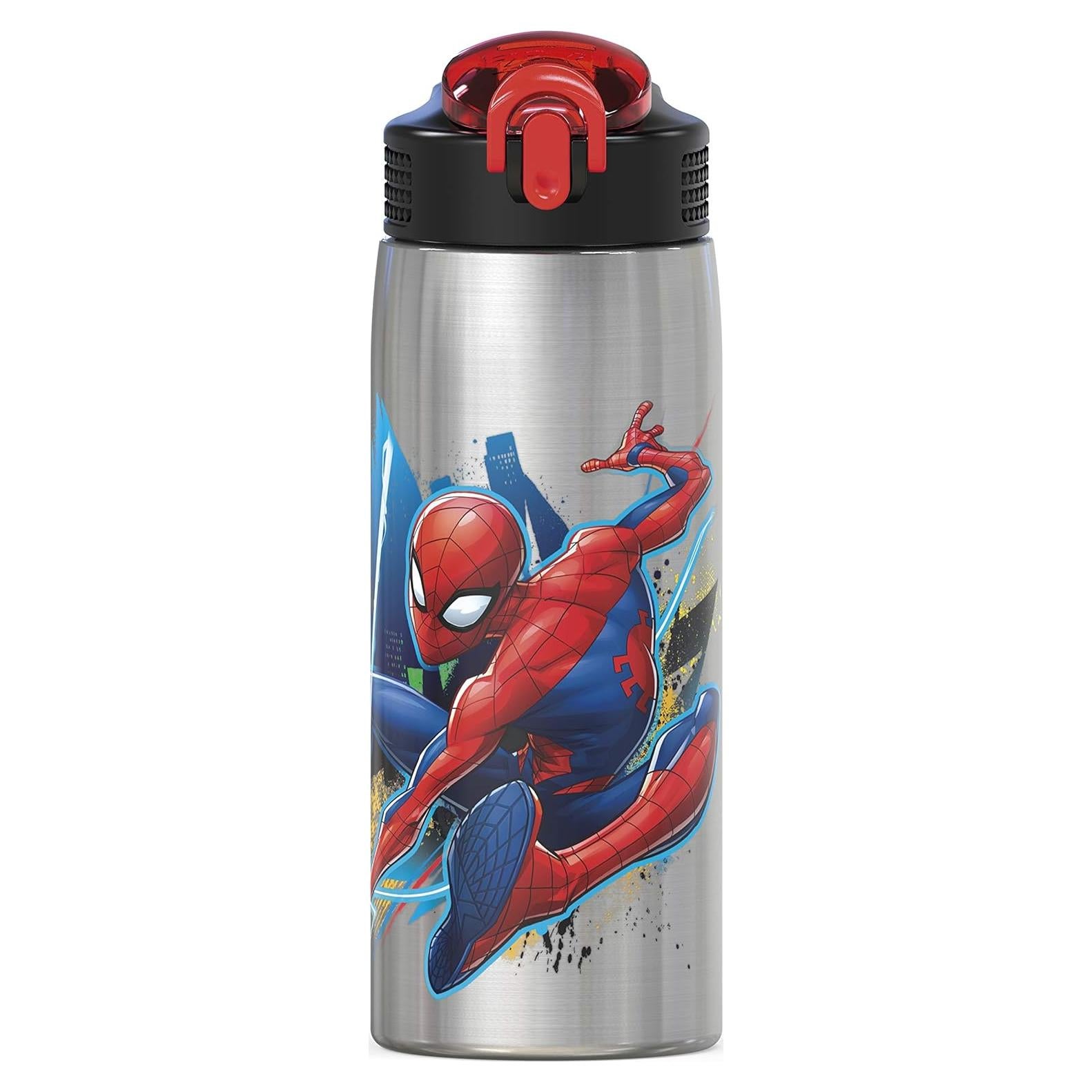 Botella de Agua Inoxidable 27oz Zak Spider-Man con Popote