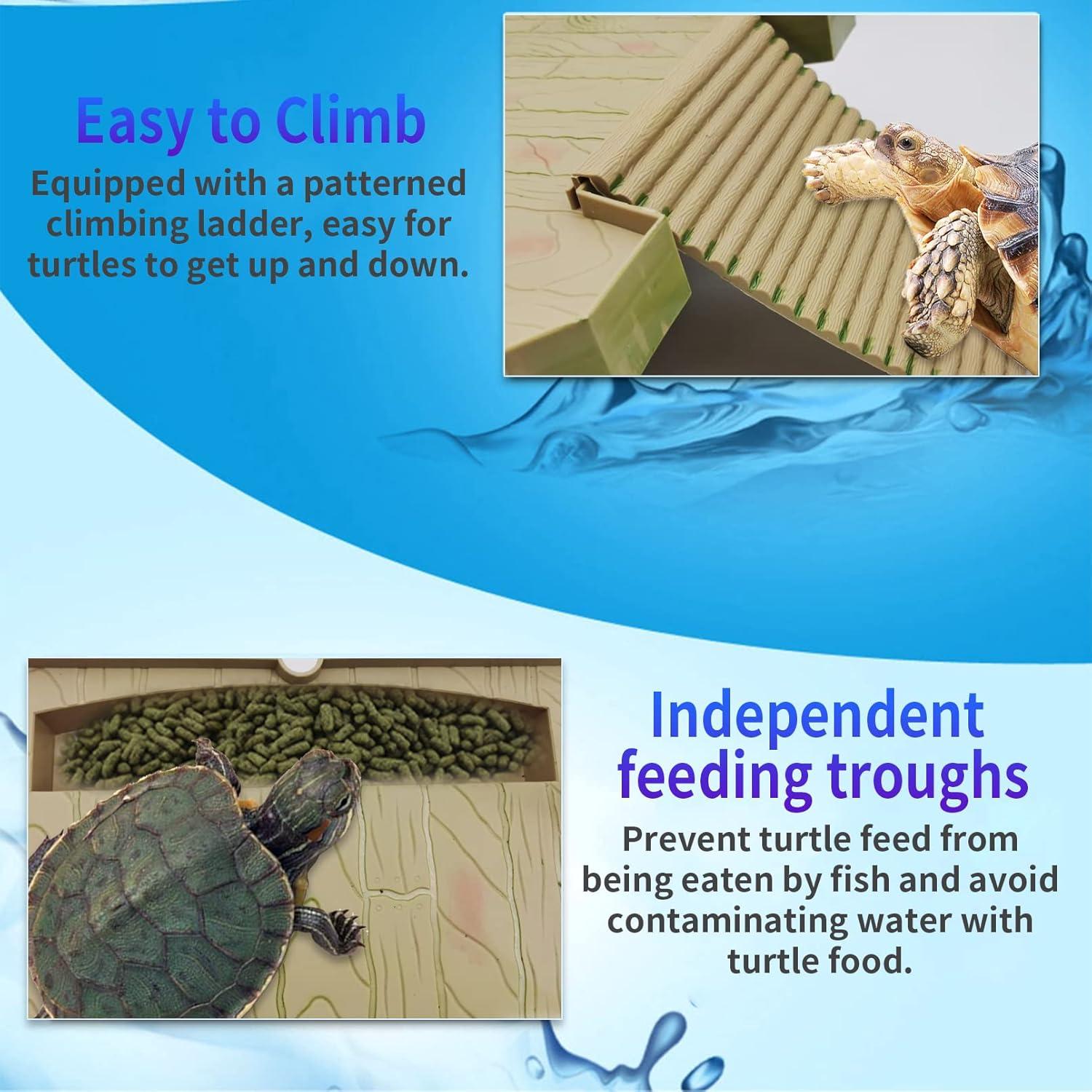 Plataforma Flotante Grande para Tortugas Tfwadmx 40.39x27.94cm