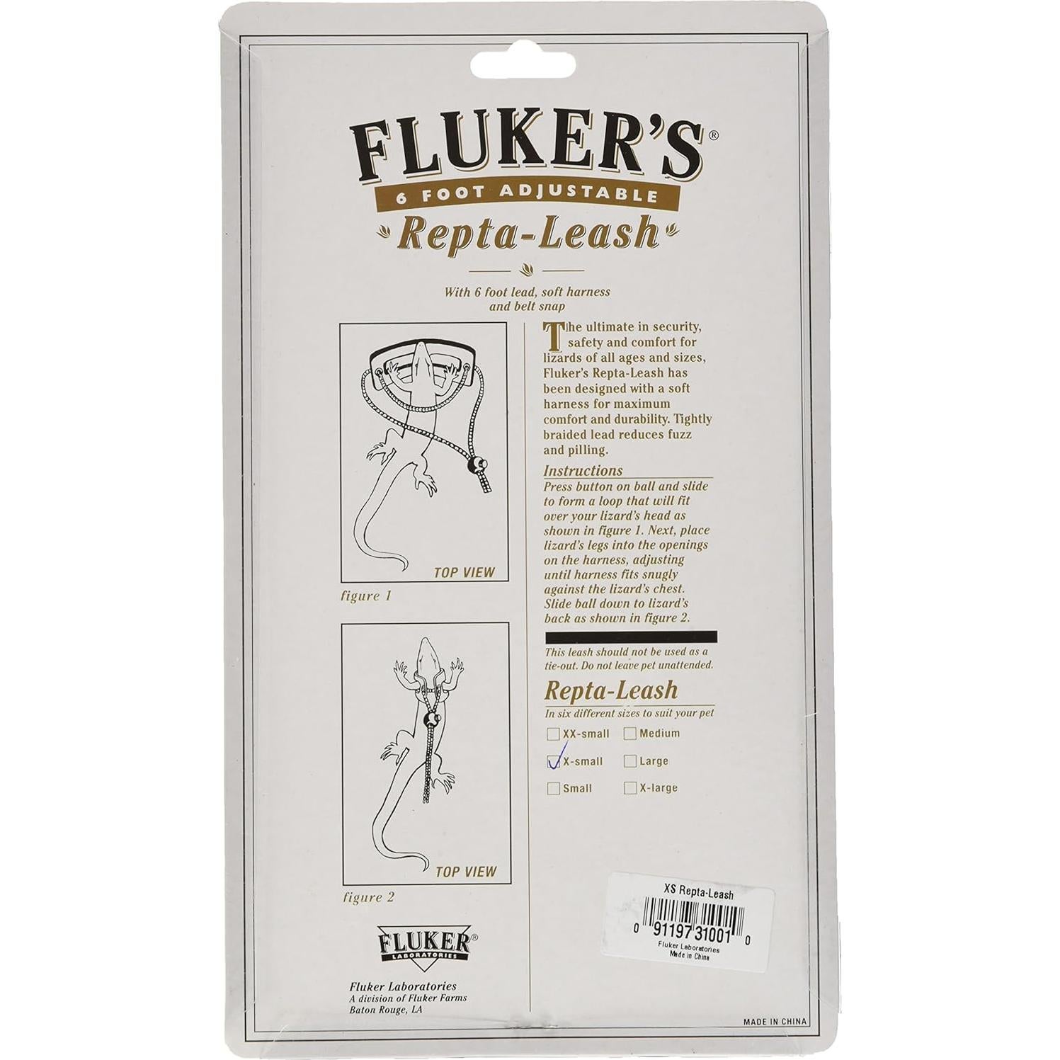 Correa Repta Fluker para Reptiles X-Pequeño 1.83m