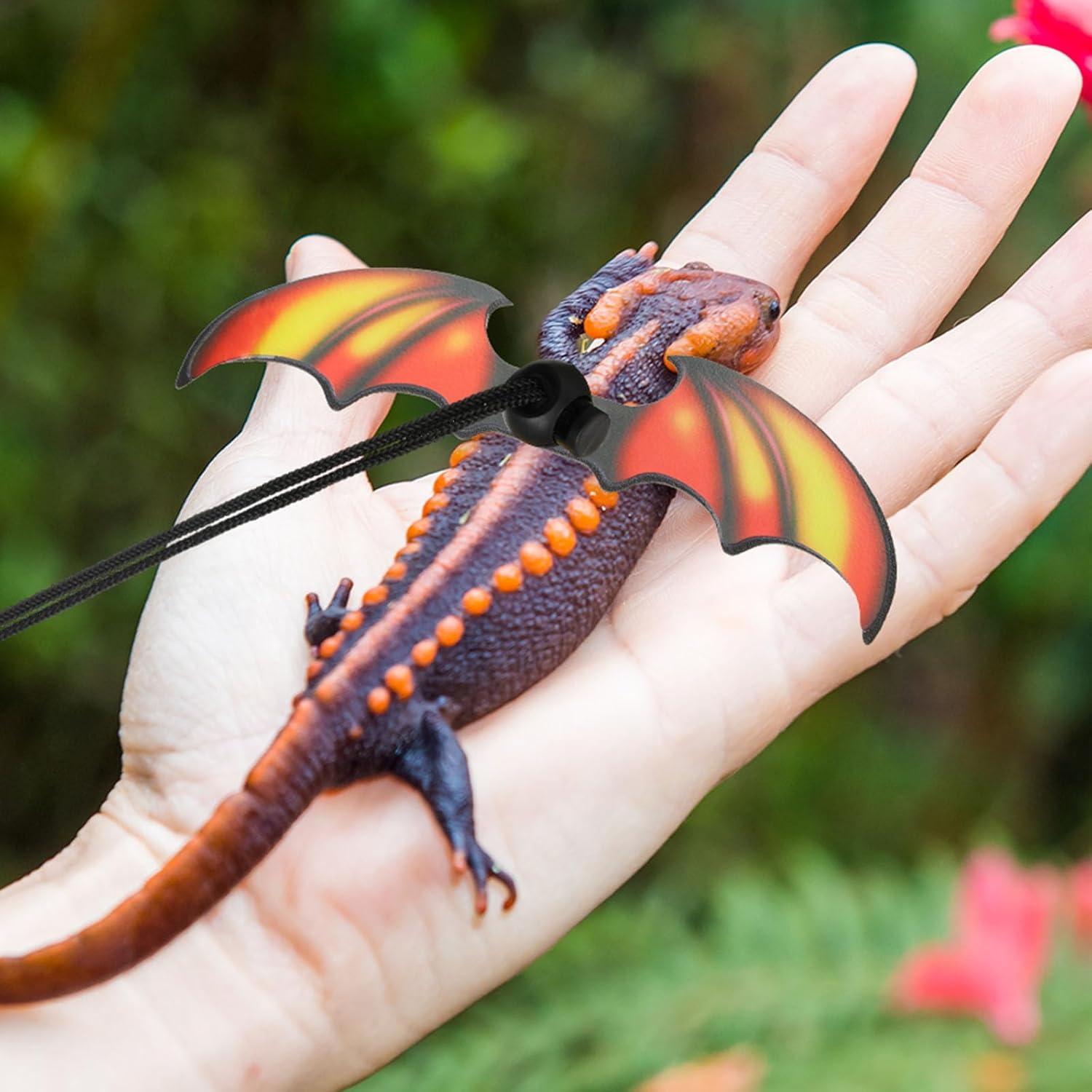 Conjunto de Correa y Arnés Ajustable Wesnoy para Dragón Barbudo