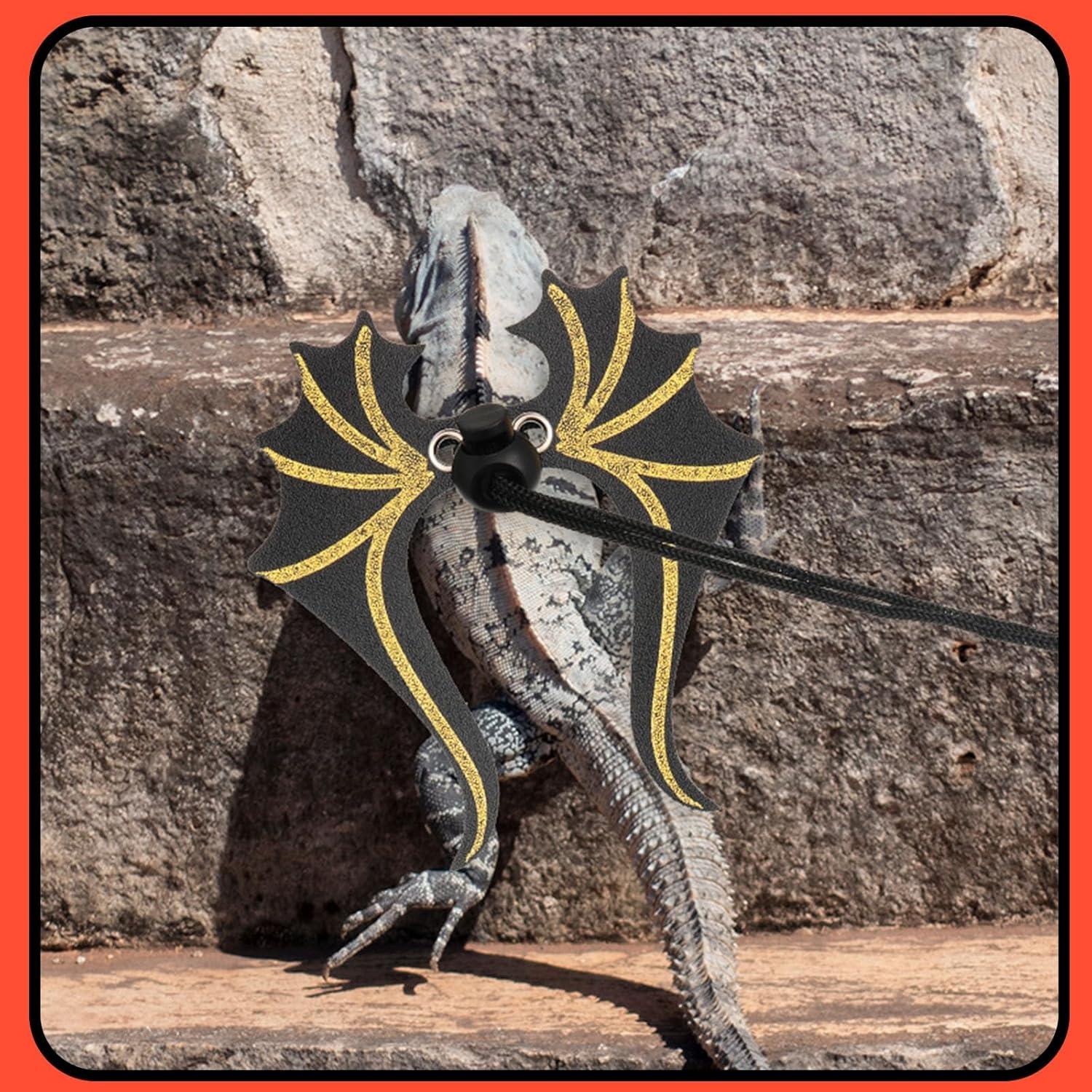 Conjunto de Correa y Arnés Ajustable Wesnoy para Dragón Barbudo