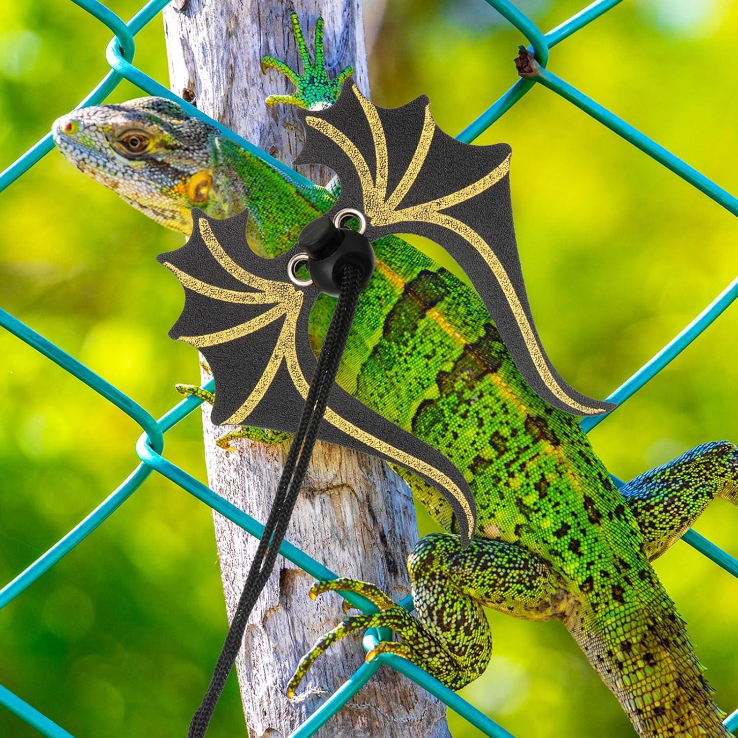 Conjunto de Correa y Arnés Ajustable Wesnoy para Dragón Barbudo