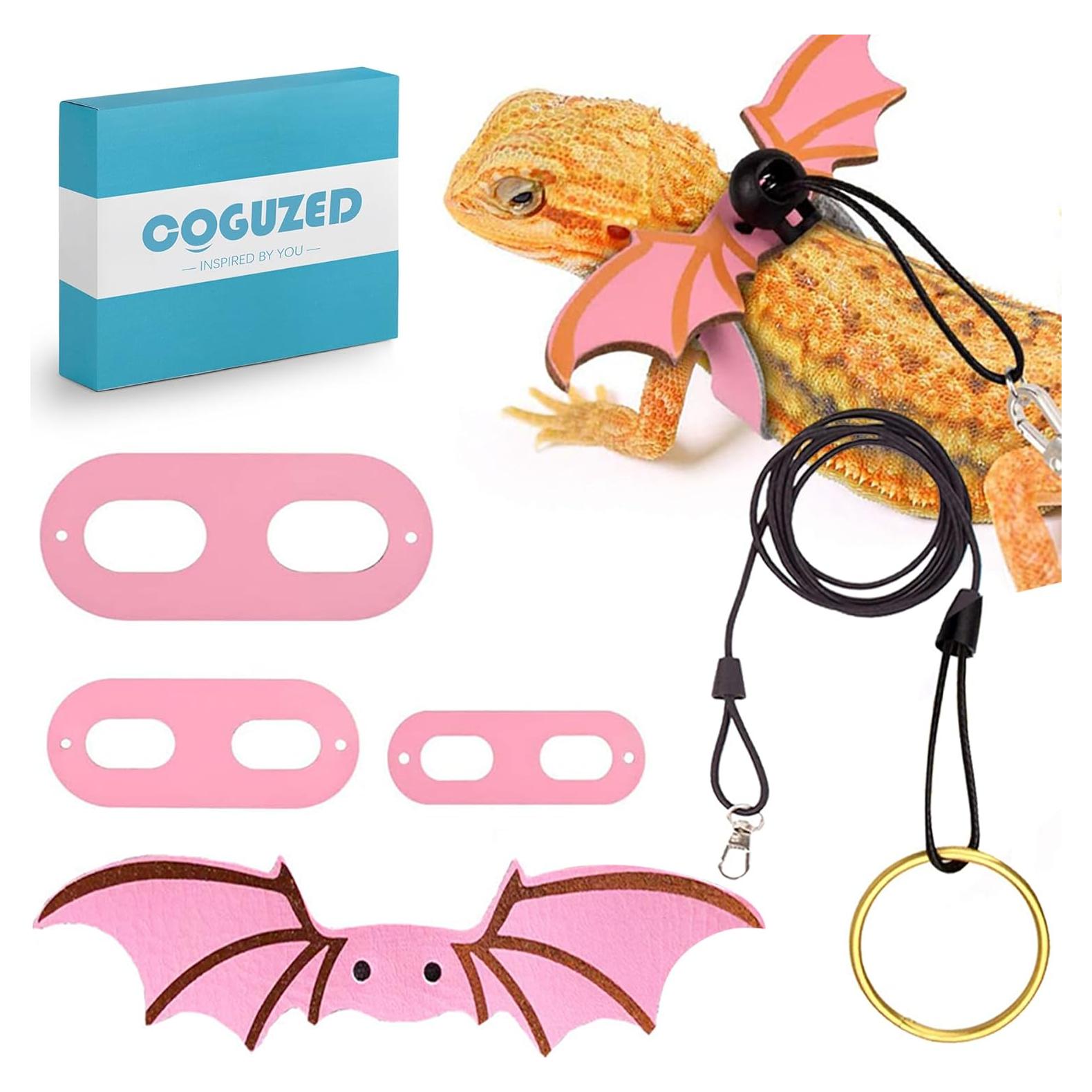 Conjunto Arnés y Correa Ajustable CoguZed para Dragón Barbudo S/M/L