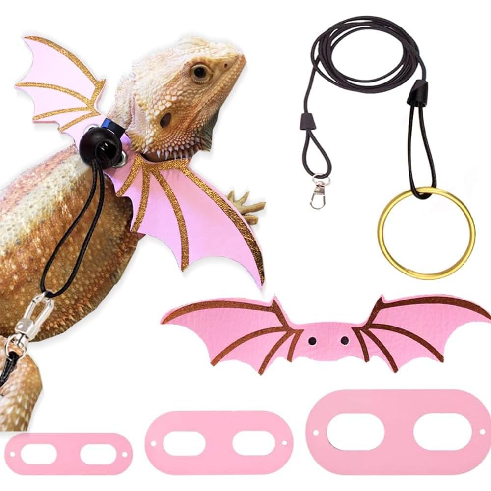 Conjunto Arnés y Correa Ajustable CoguZed para Dragón Barbudo S/M/L