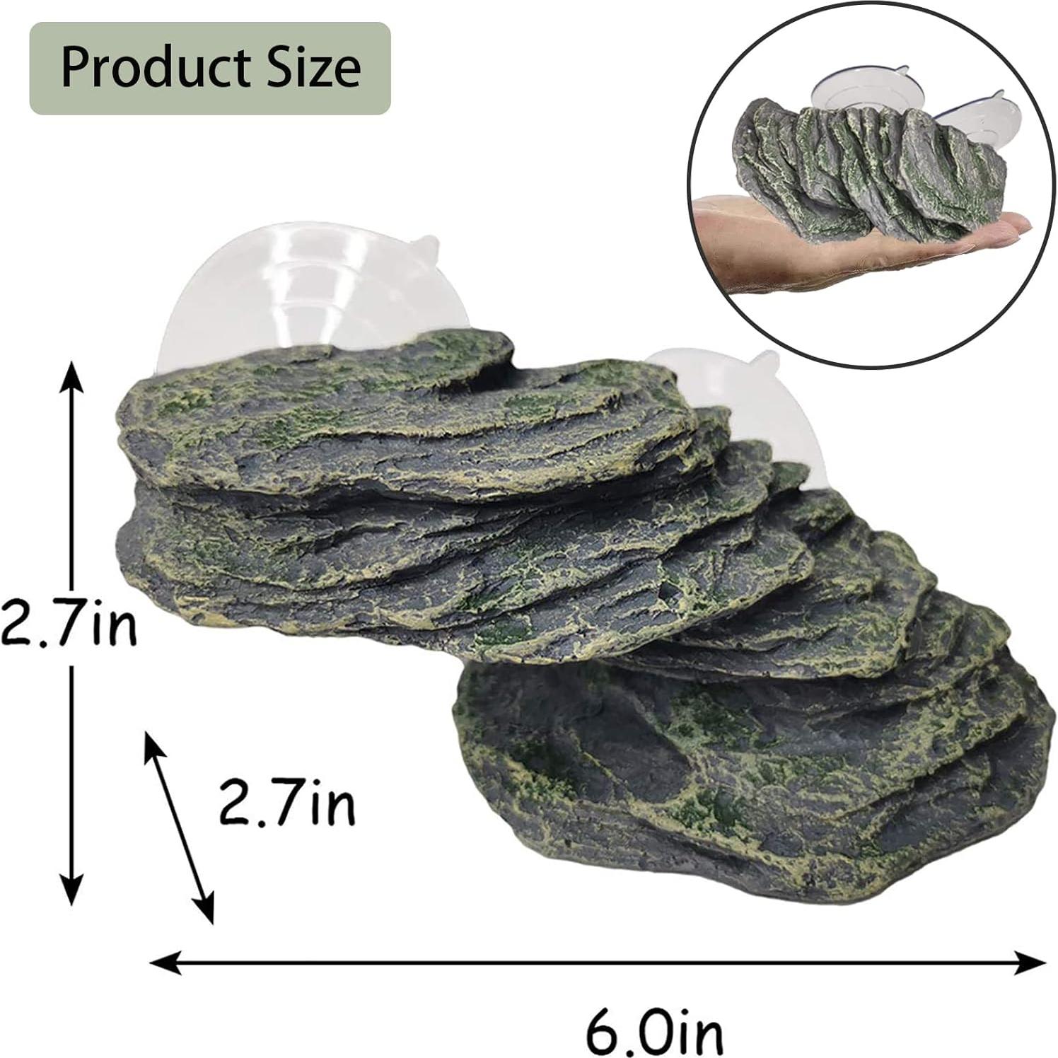 Plataforma de Sol para Tortugas PINVNBY 15.2x6.9 cm Resina