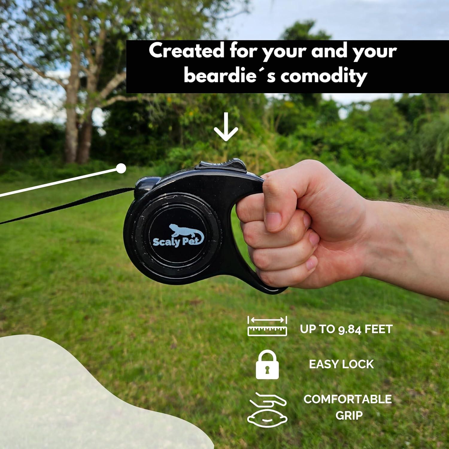 Conjunto Arnés y Correa Ajustable Scaly Pet para Dragón Barbudo