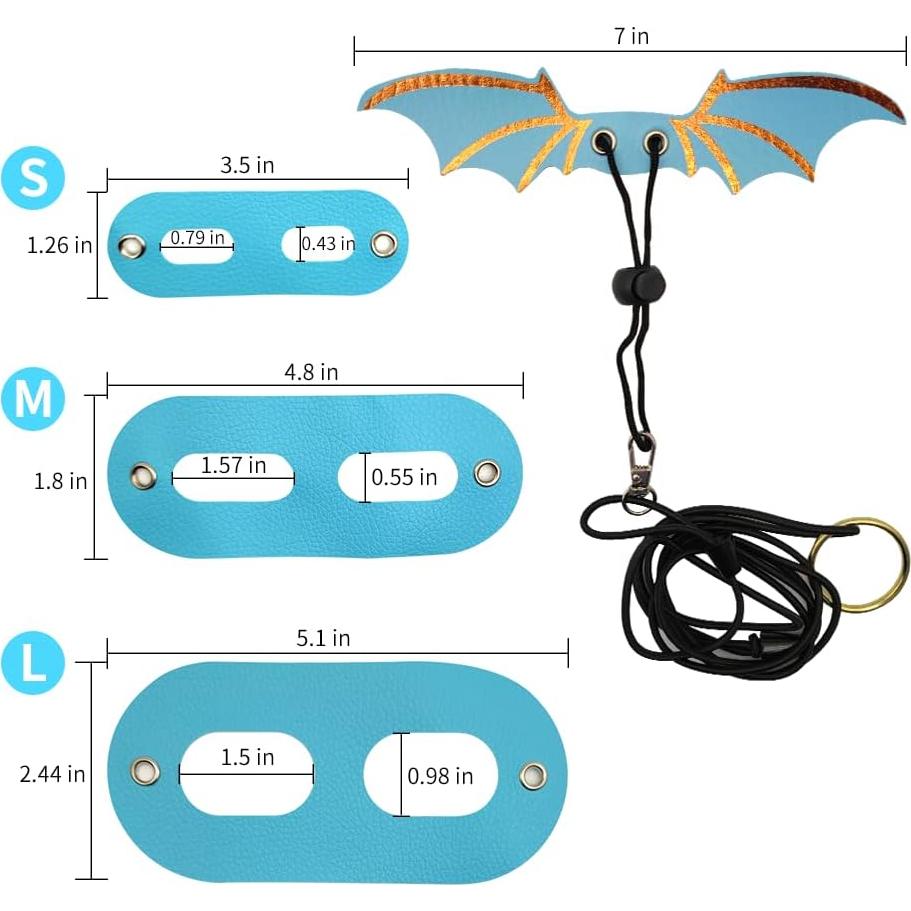 Arnés Ajustable para Dragón Barbudo Abustle Pig - 3 Tamaños