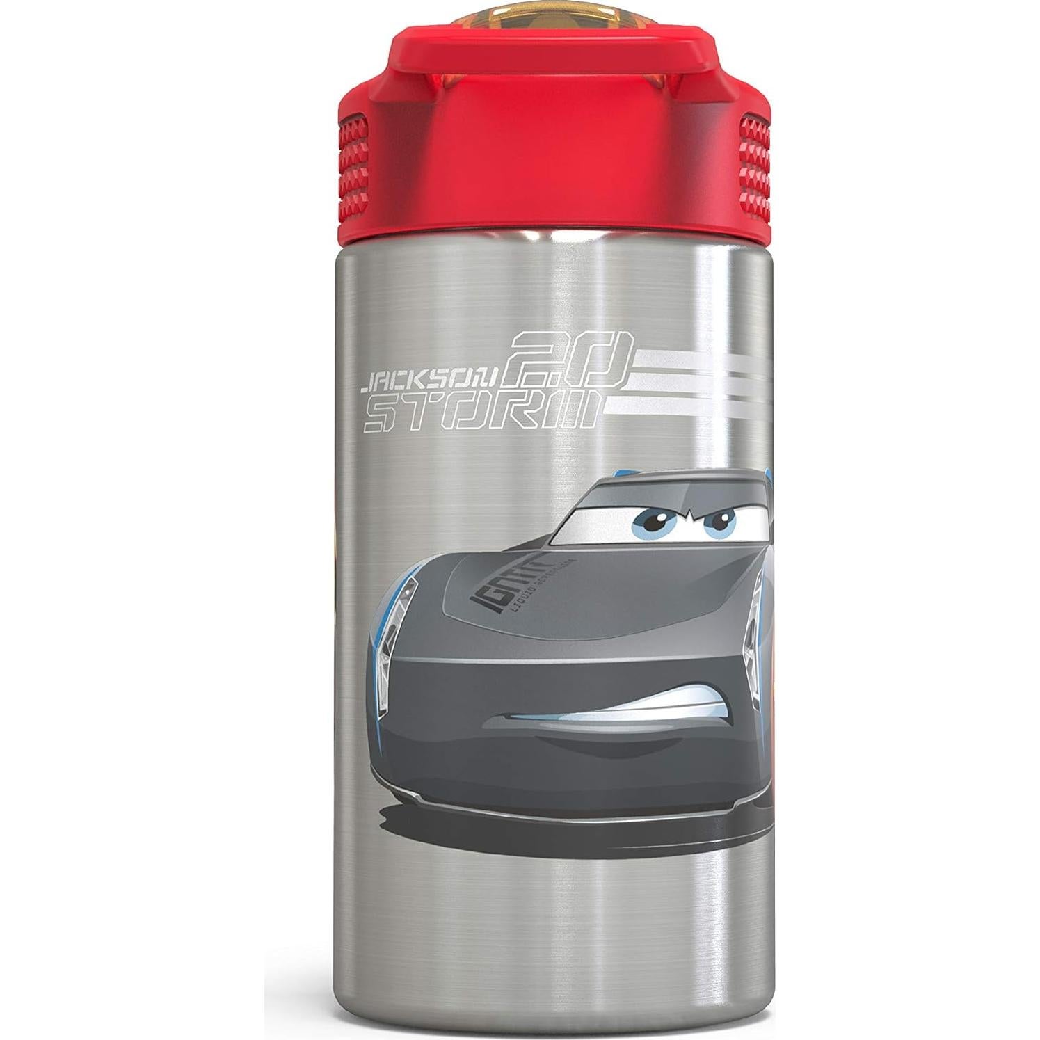 Botella de Agua Zak Designs Cars 3 15.5 oz Acero Inoxidable