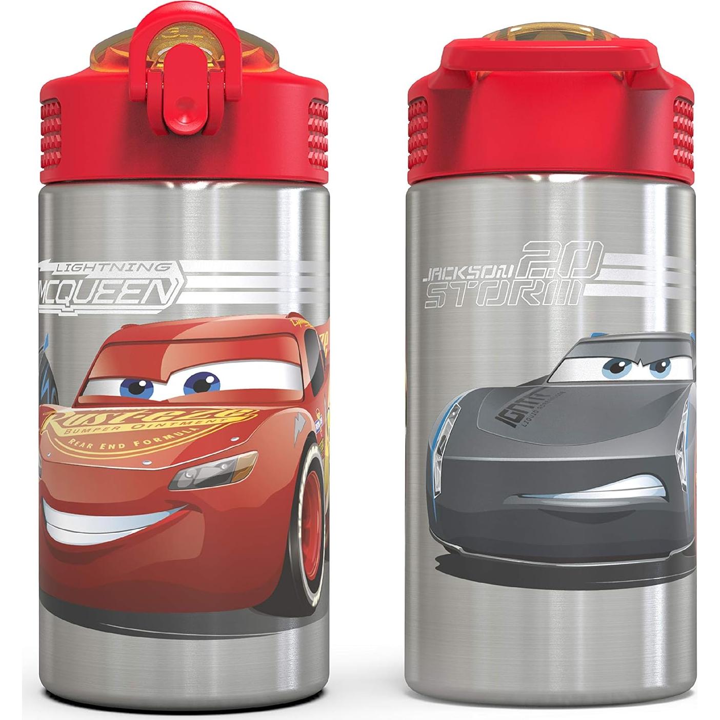 Botella de Agua Zak Designs Cars 3 15.5 oz Acero Inoxidable