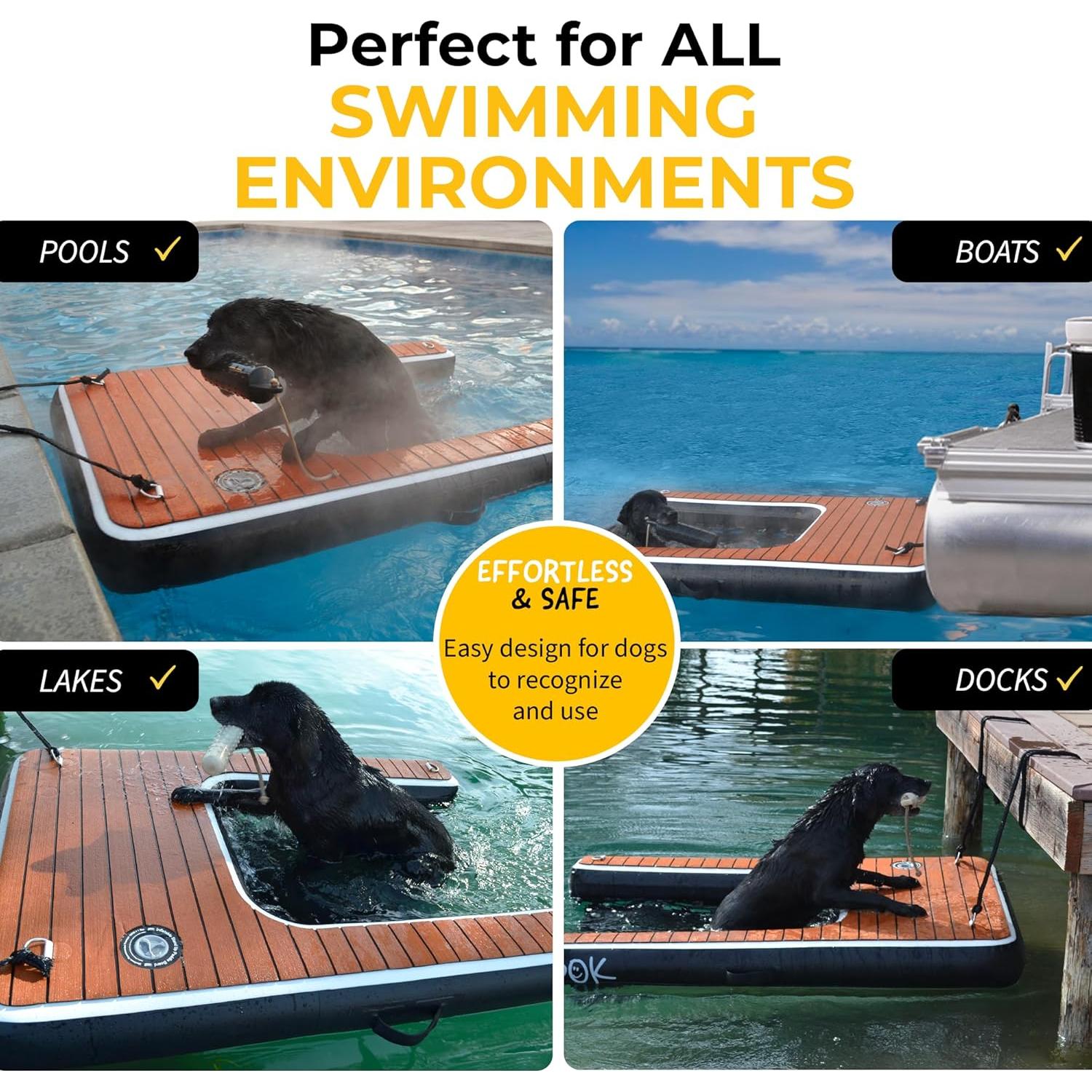 Rampa Inflable para Perros DOK Dog-DOK Mini 13.6kg PVC