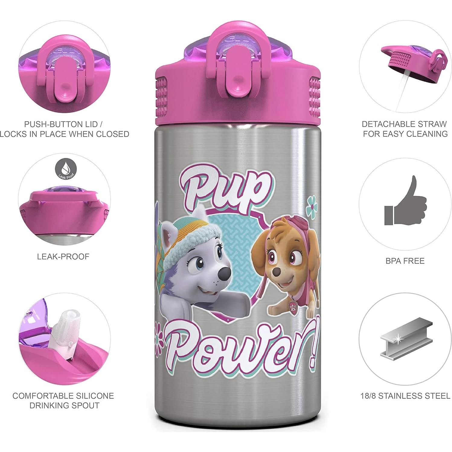 Botella de Agua Inoxidable Zak Designs Paw Patrol Skye 457ml