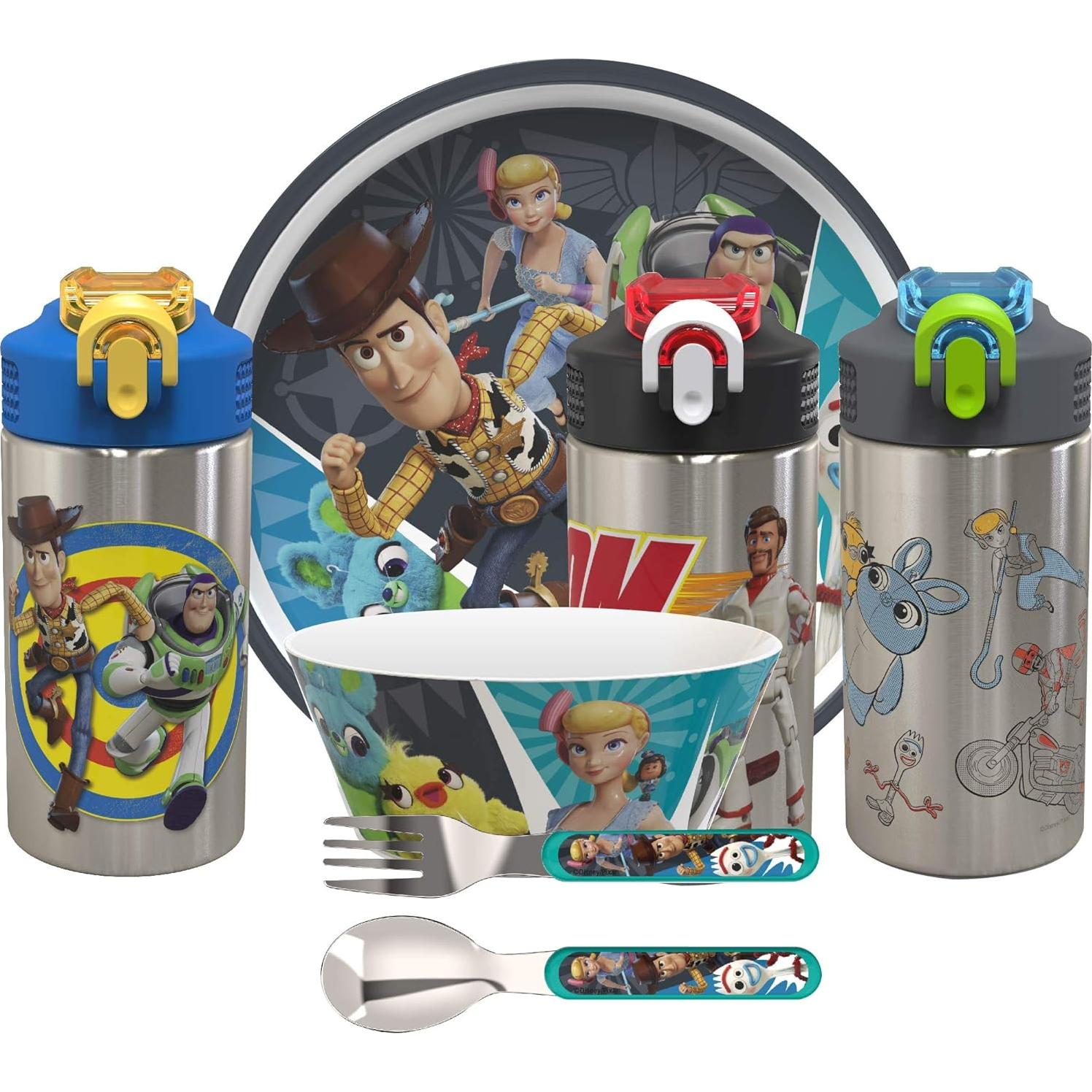 Botella de Agua Zak Designs Toy Story 4 450 ml con Popote