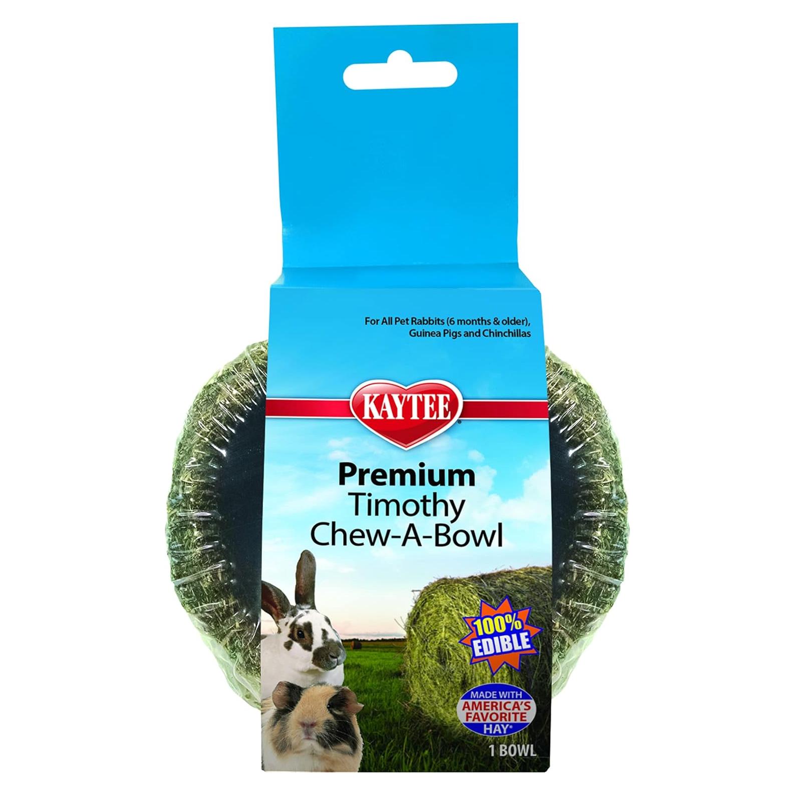 Heno Timothy Chew-A-Bowl Kaytee 221g para Conejos y Chinchillas