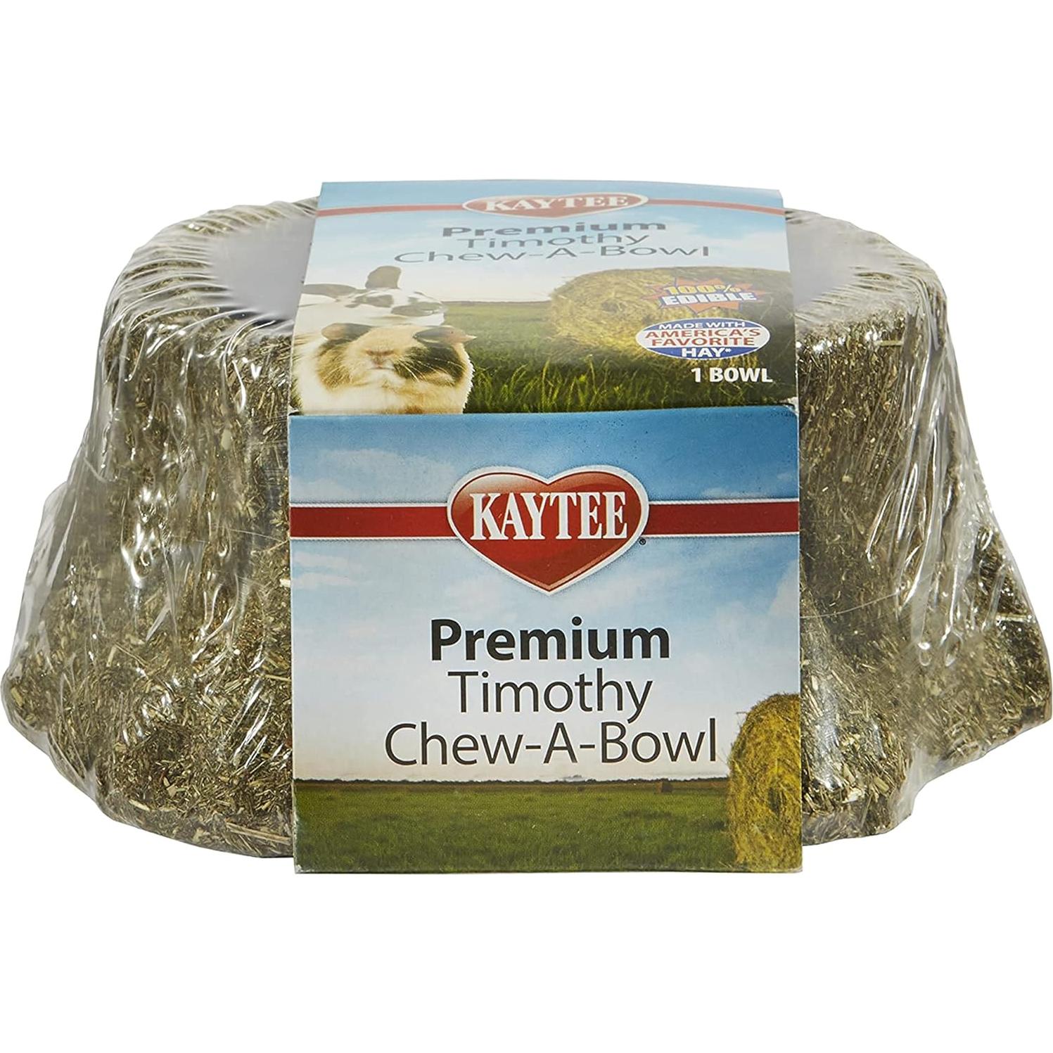 Heno Timothy Chew-A-Bowl Kaytee 221g para Conejos y Chinchillas